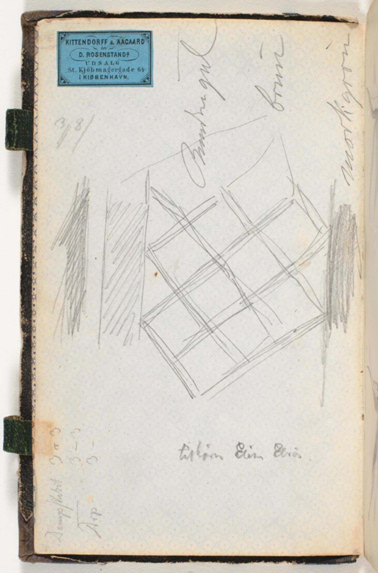 Notater og mønsterskitse by P.C. Skovgaard