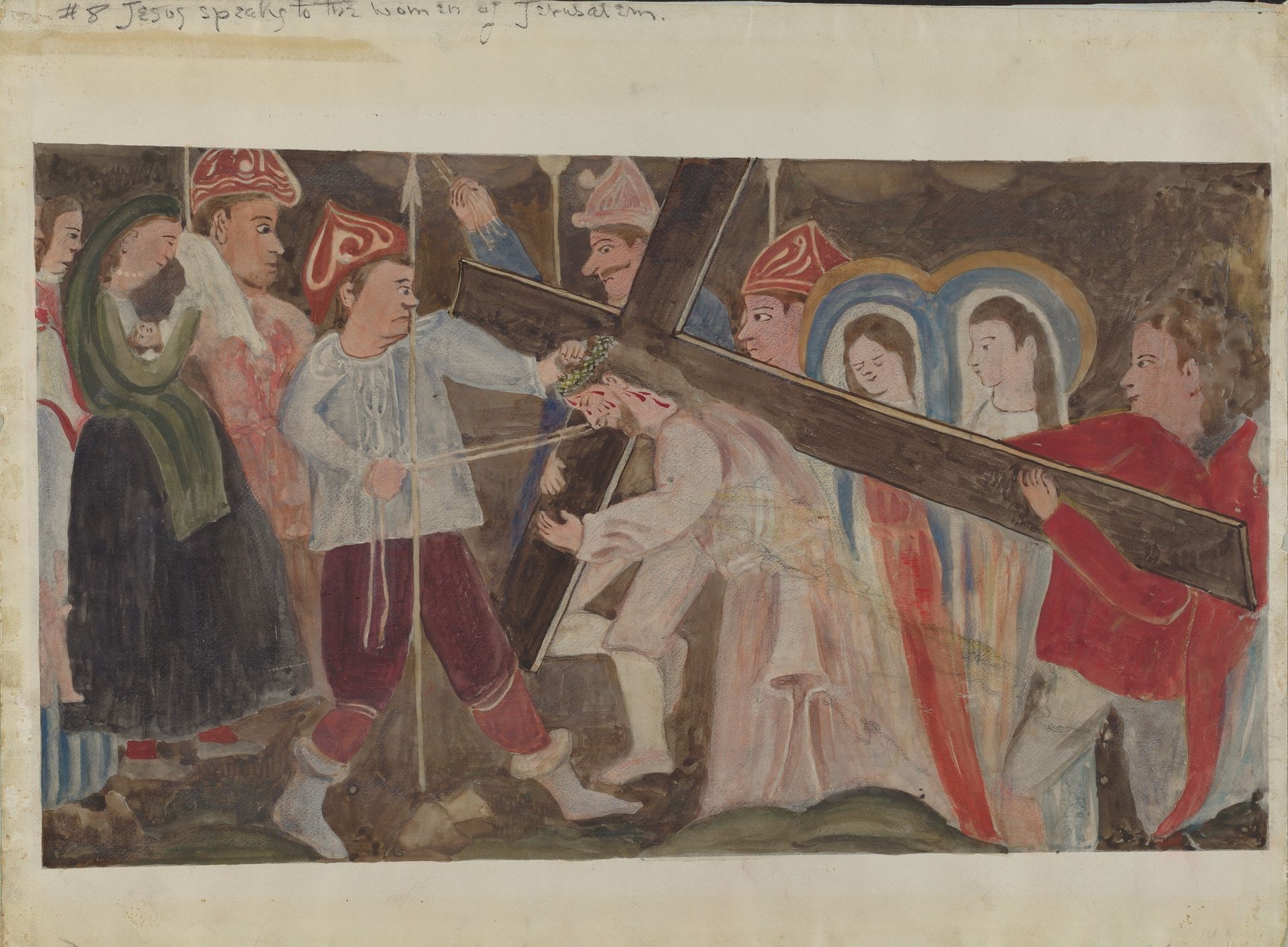 Stations of the Cross No. 8: "Jesus Speaks to the Women of Jerusalem by Geoffrey Holt