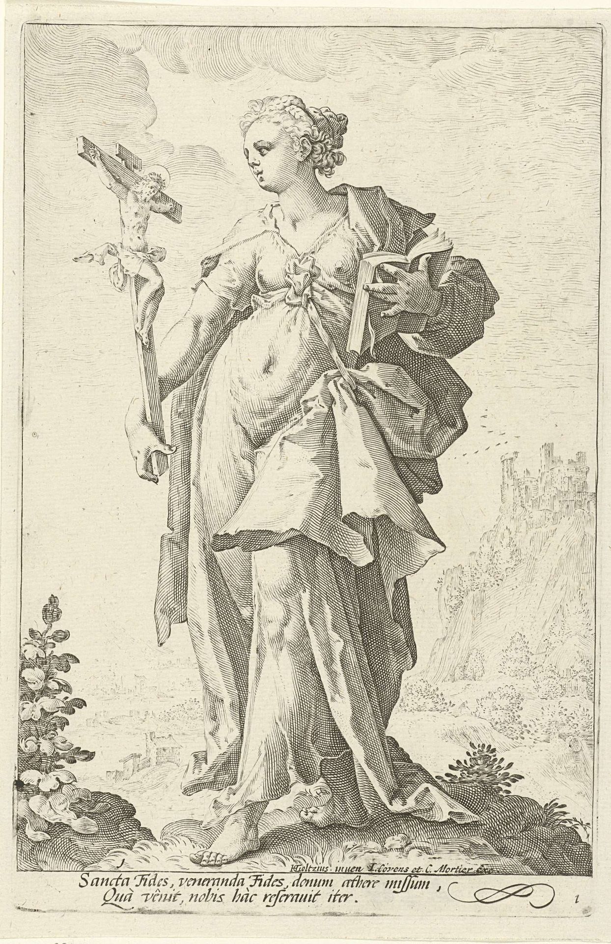 Geloof (Fides) by Jacob Matham