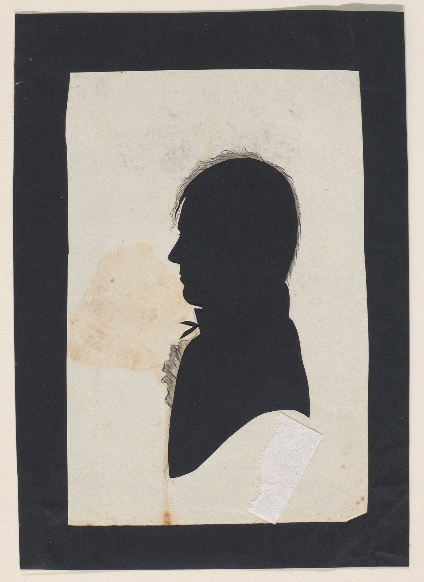 Silhouette of an unknown man by Moses Chapman