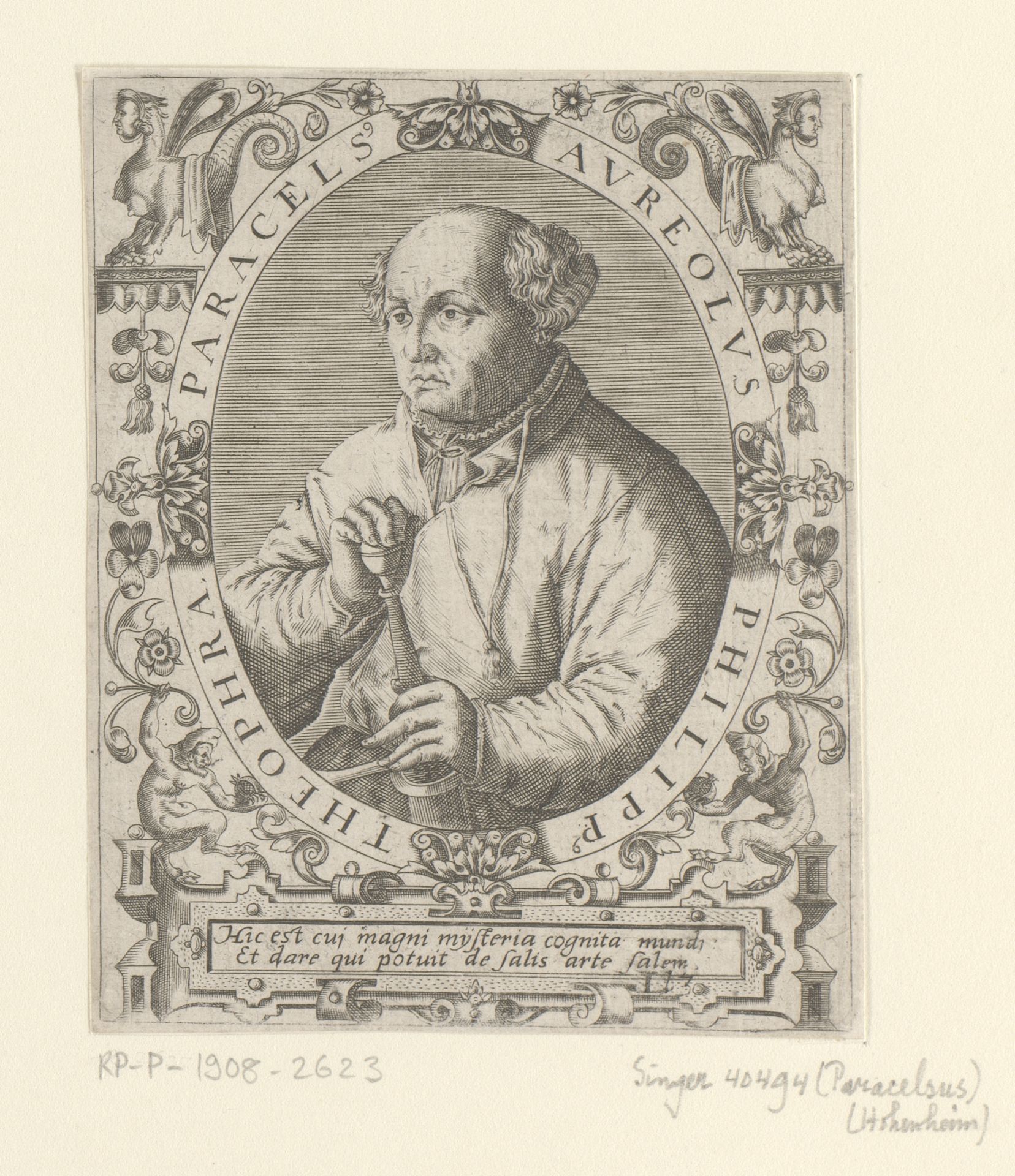 Portret van Paracelsus by Robert Boissard