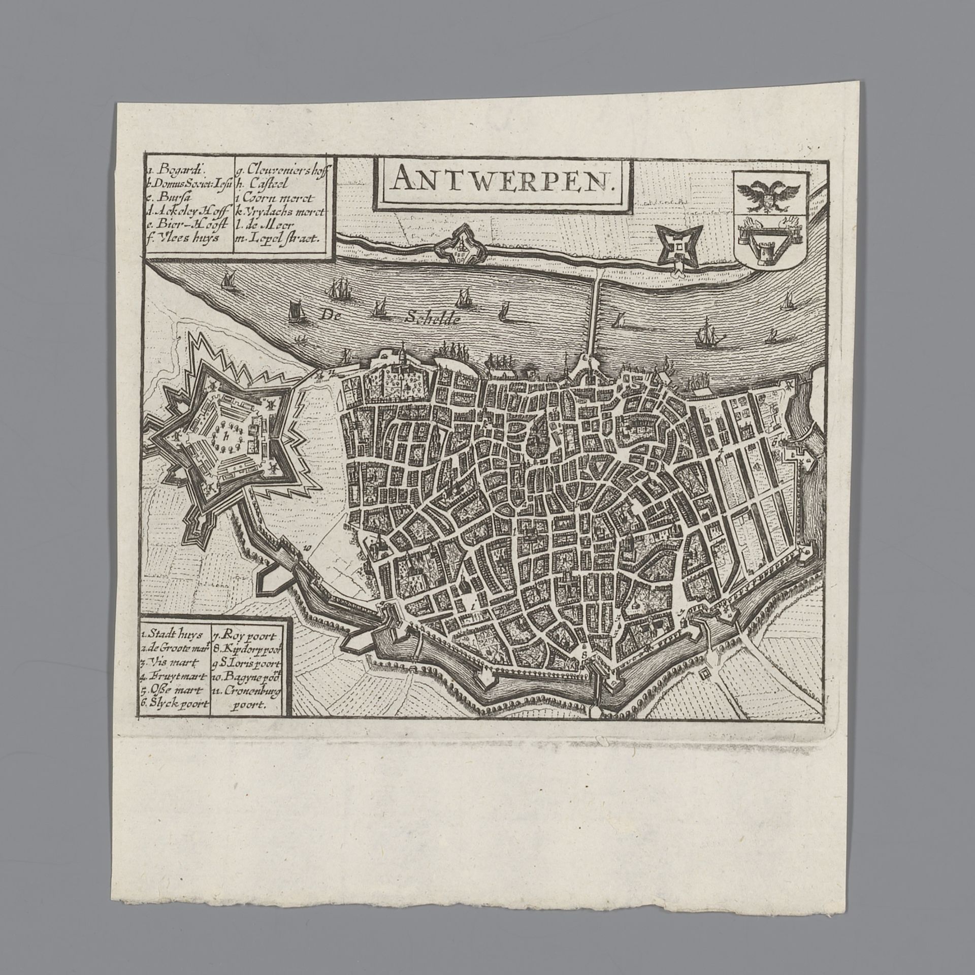 Plattegrond van Antwerpen by Anonymous