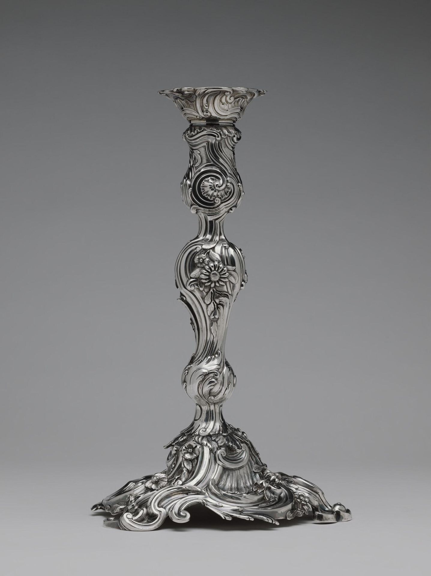 One of a "Pair of Candlesticks" by George Wickes