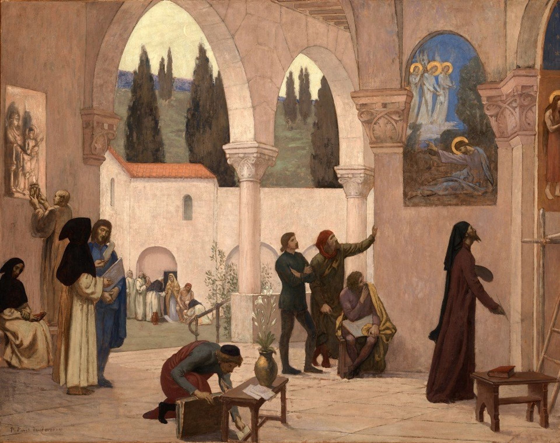 Inspiration Chretienne by Pierre Puvis de Chavannes