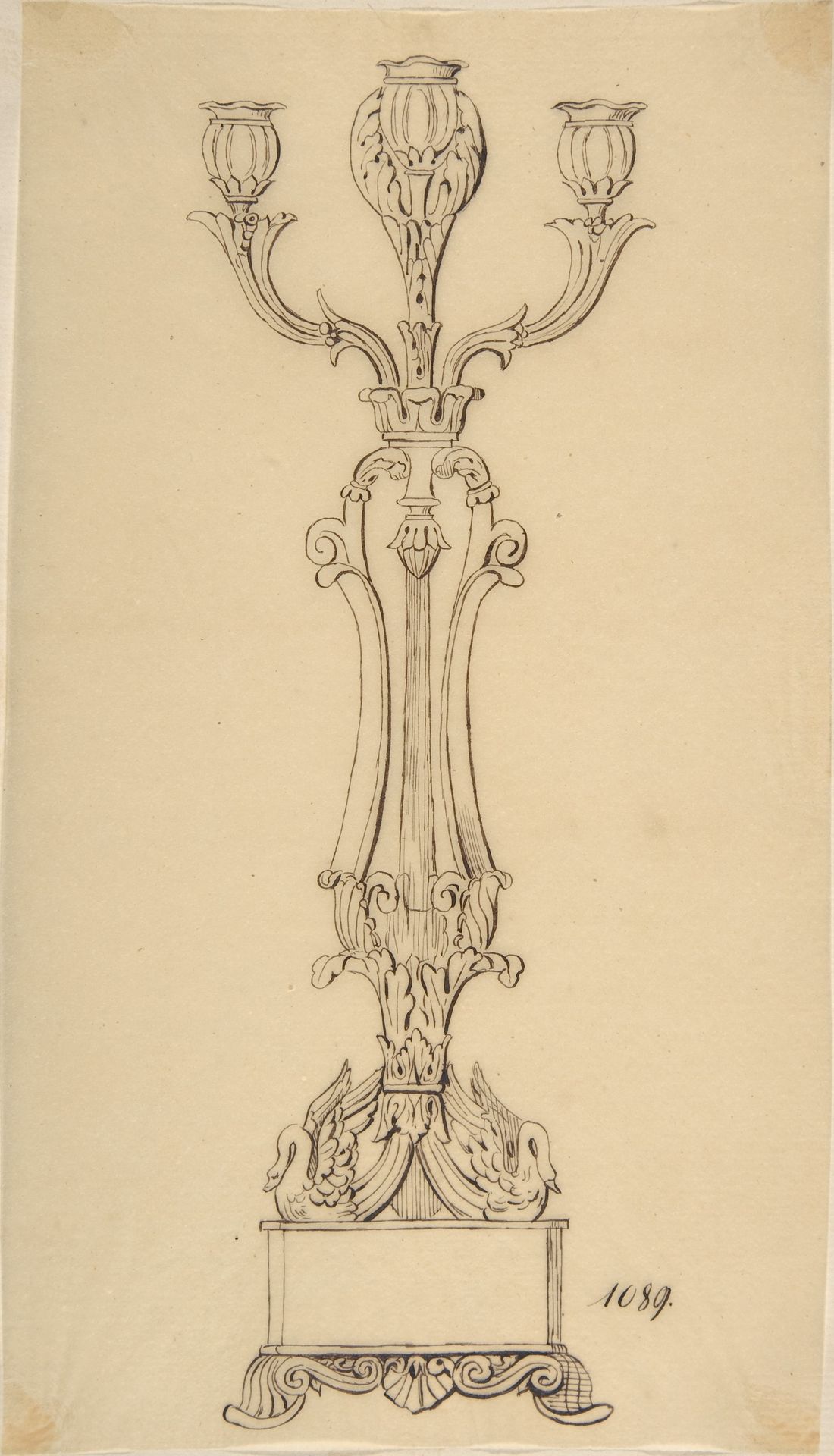 Design for a Candelabra by Anonymous