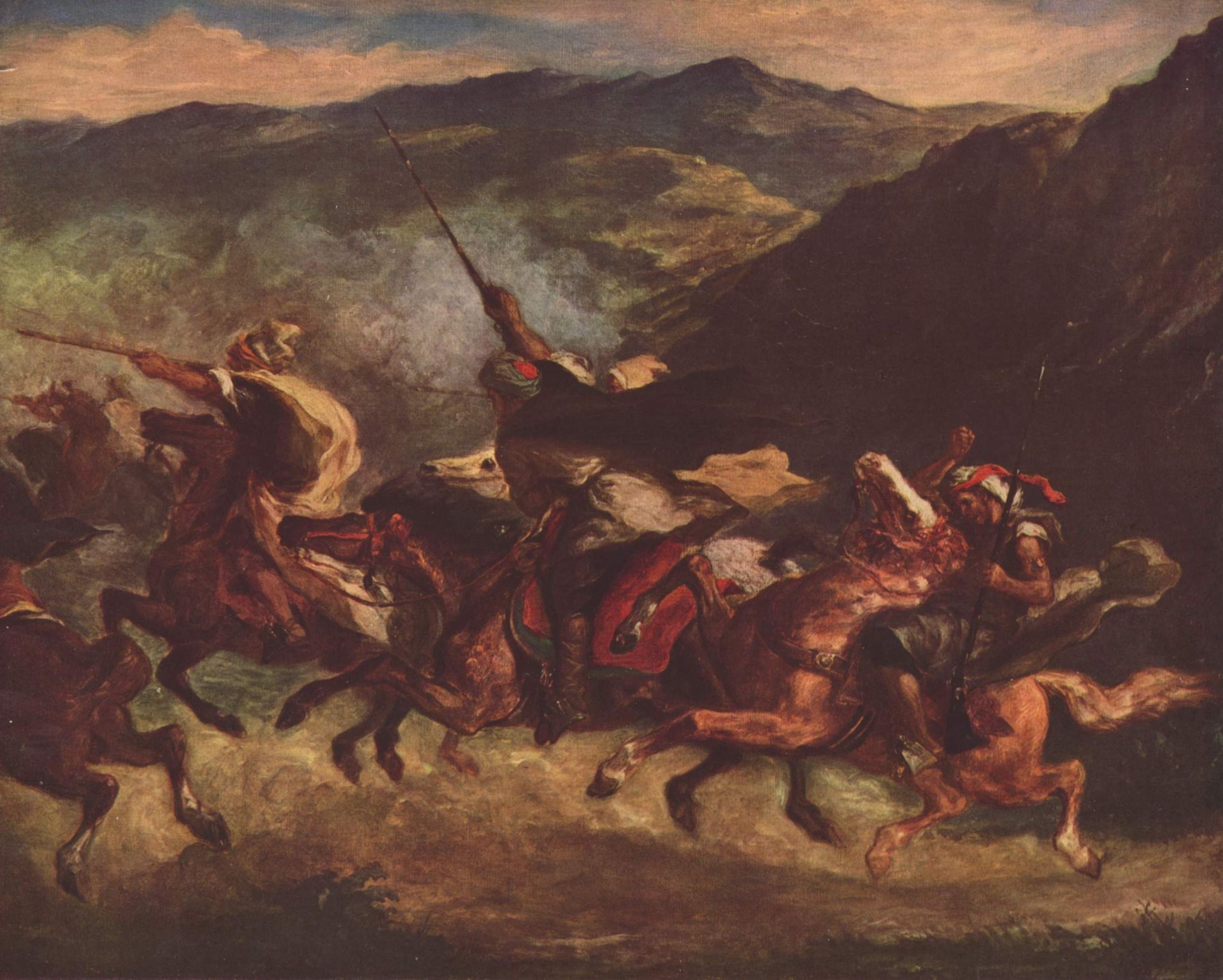 Moroccan Fantasia by Eugène Delacroix