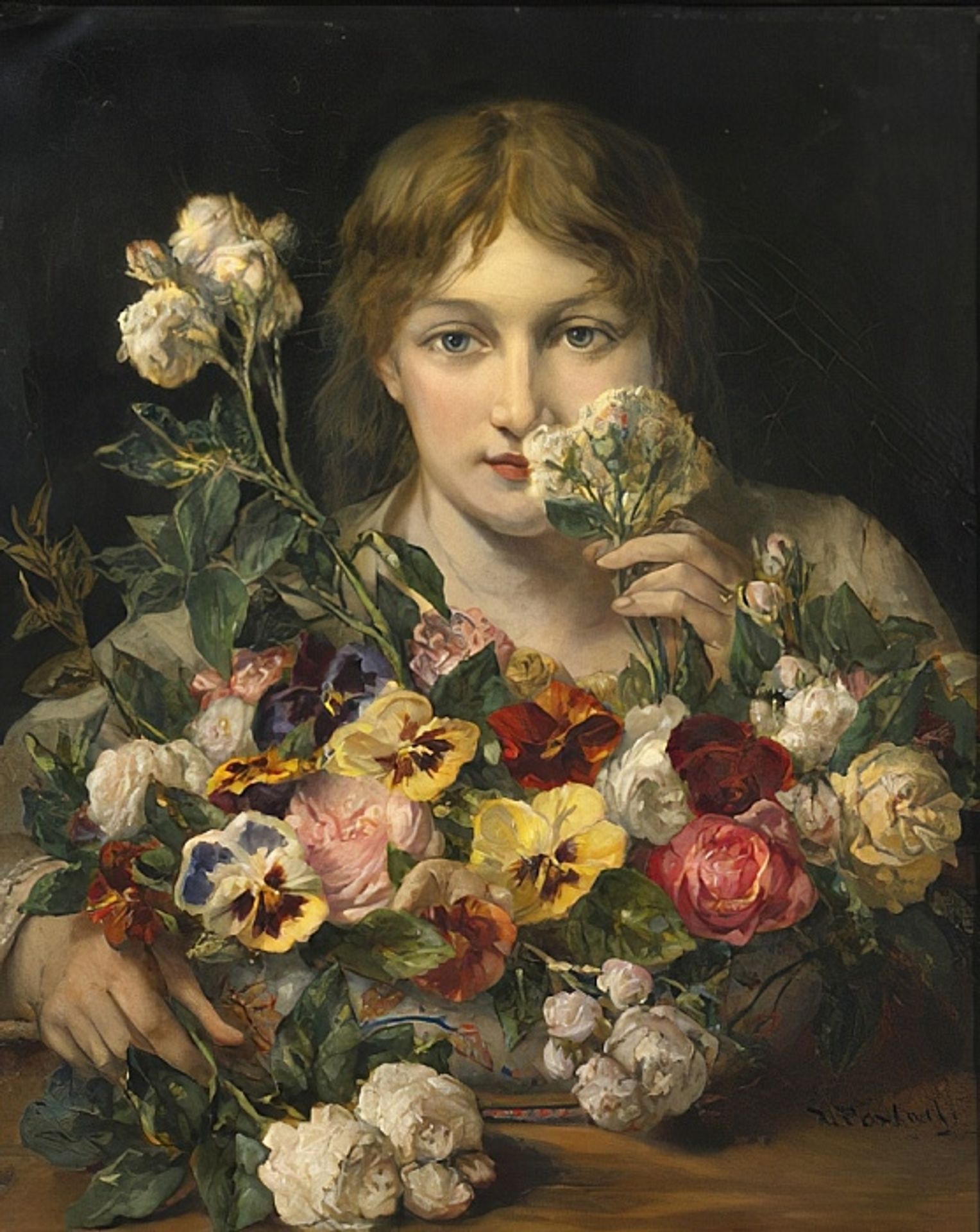Sweet flowers by Jean-François Portaels