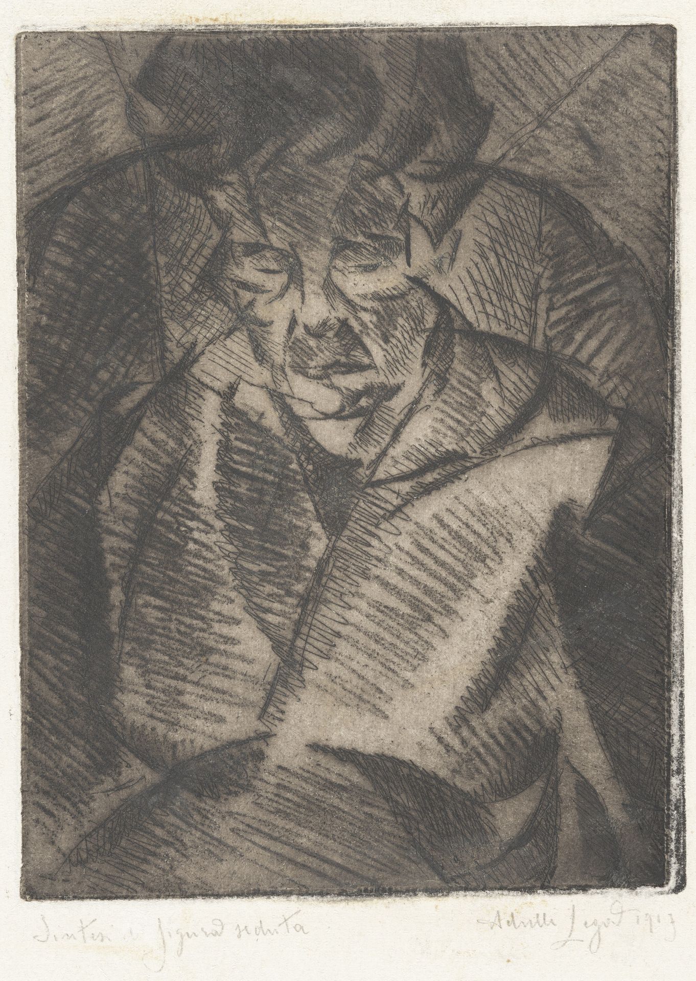 Sintesi di figura seduta (Synthesis of a Seated Figure) by Achille Lega
