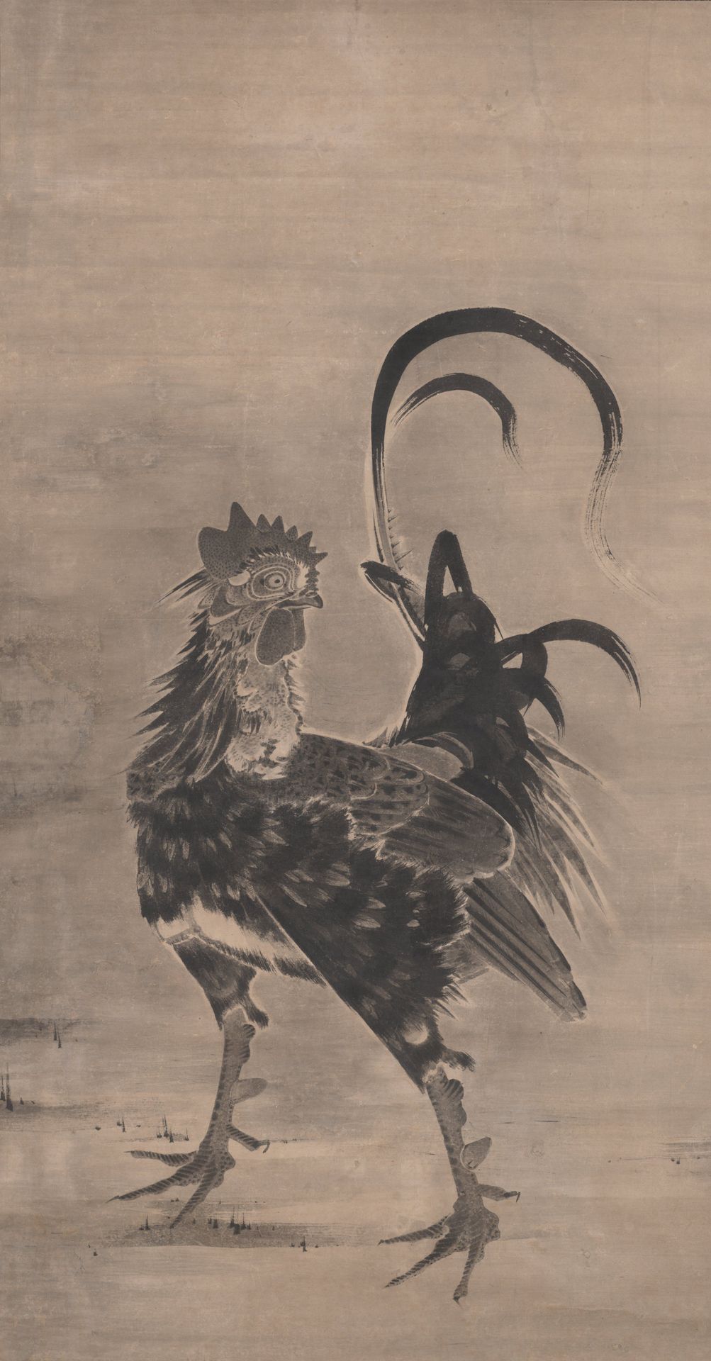 Roosters by Ito Jakuchu