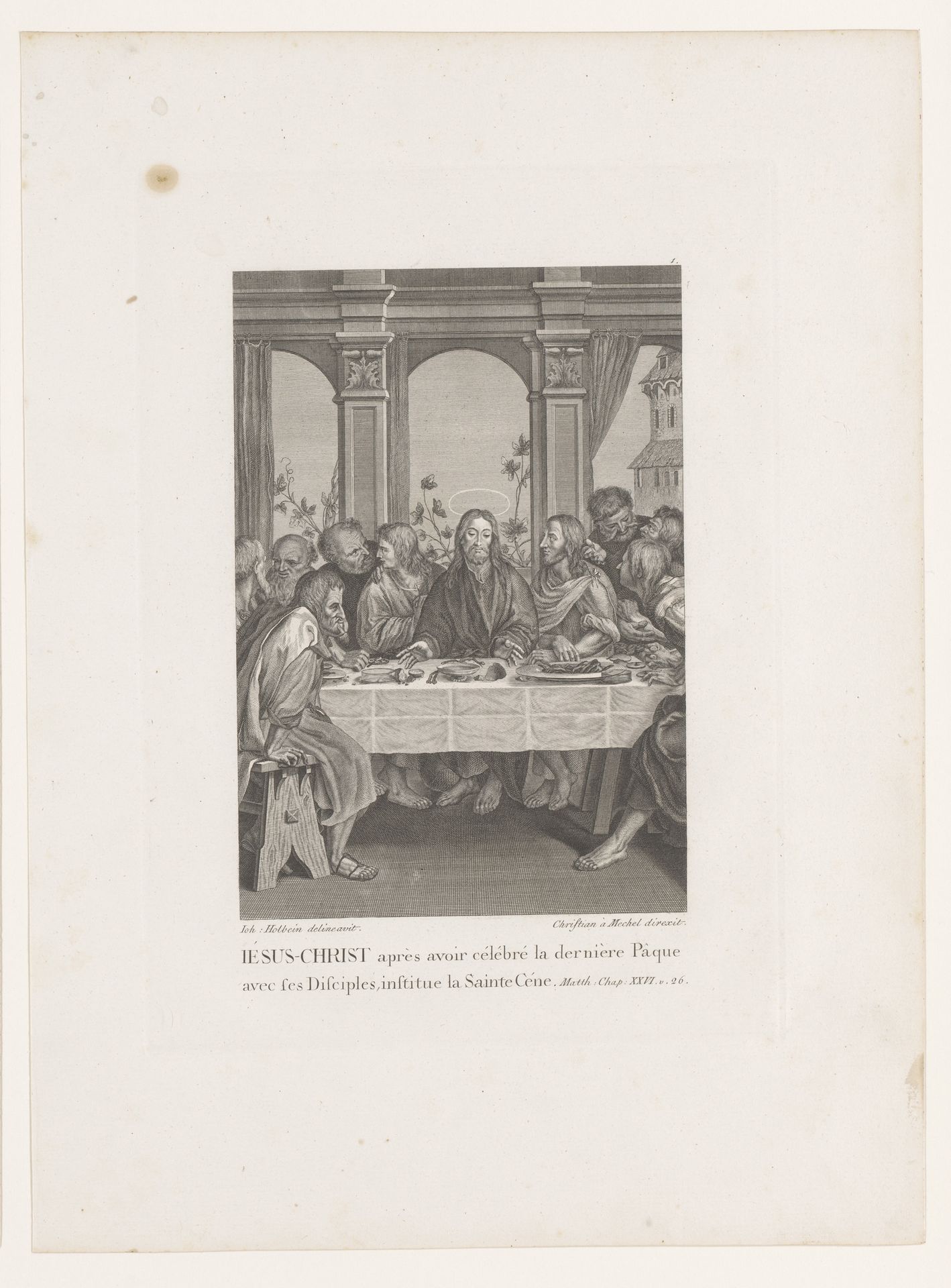 Laatste Avondmaal by Christian von Mechel