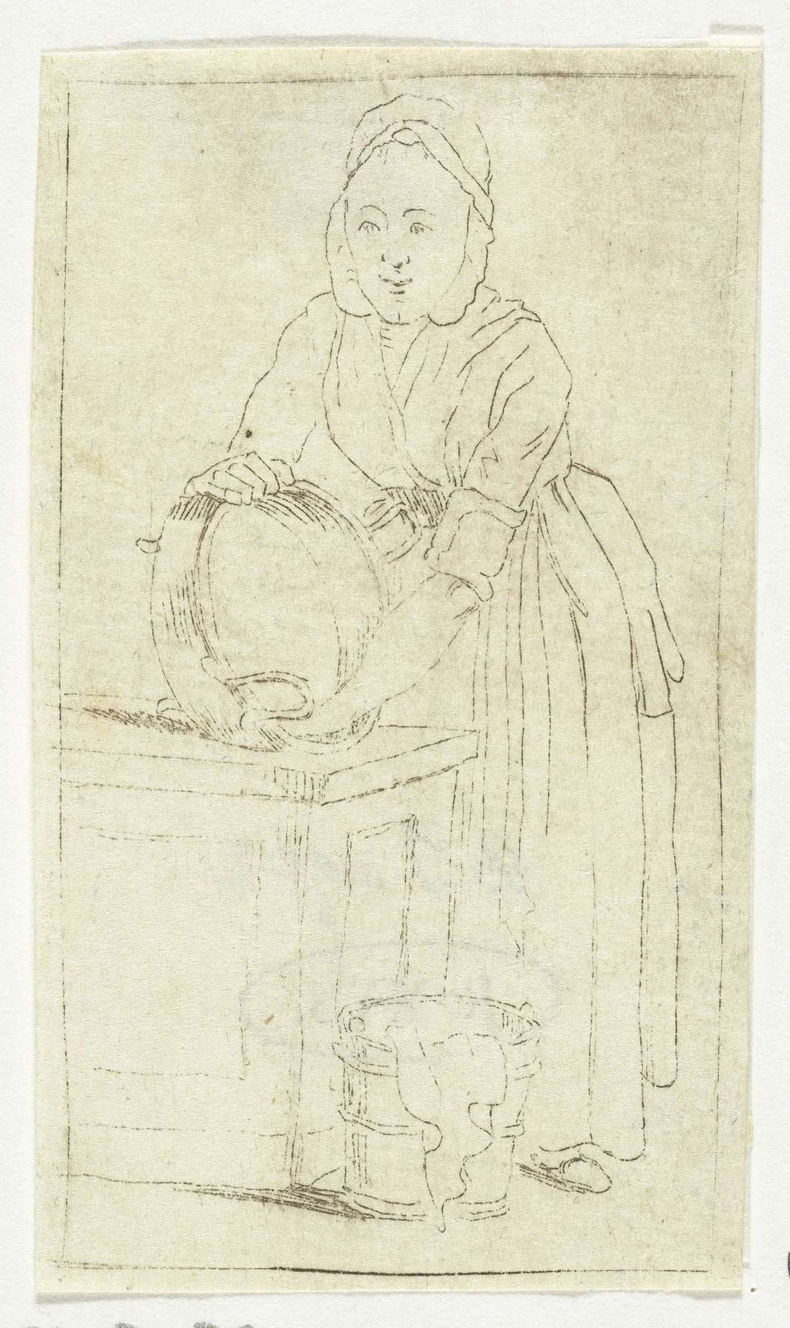 Dienstmeid by Anthonie van den Bos
