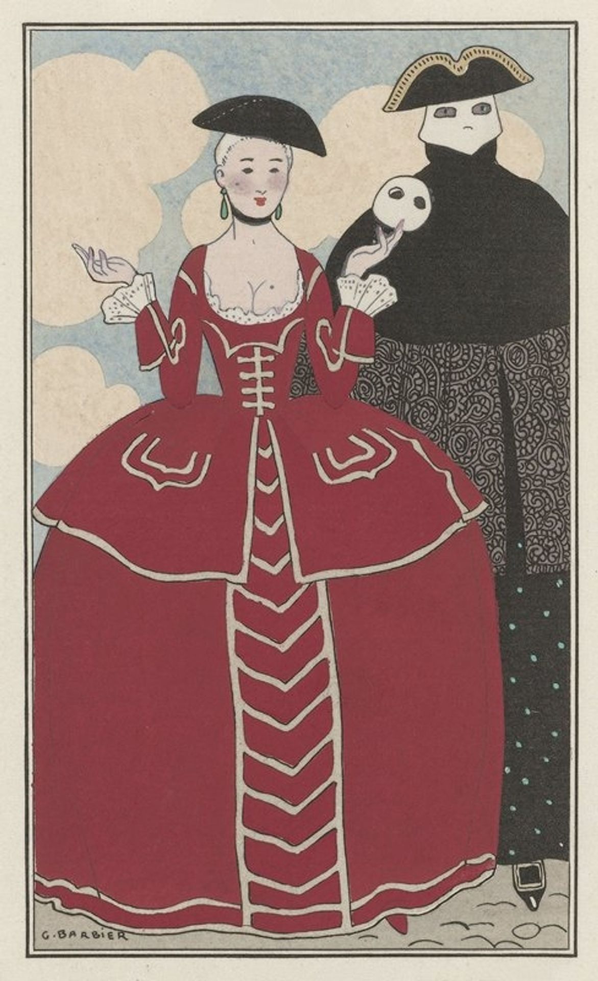 Travestissement d’après Longhi by George Barbier
