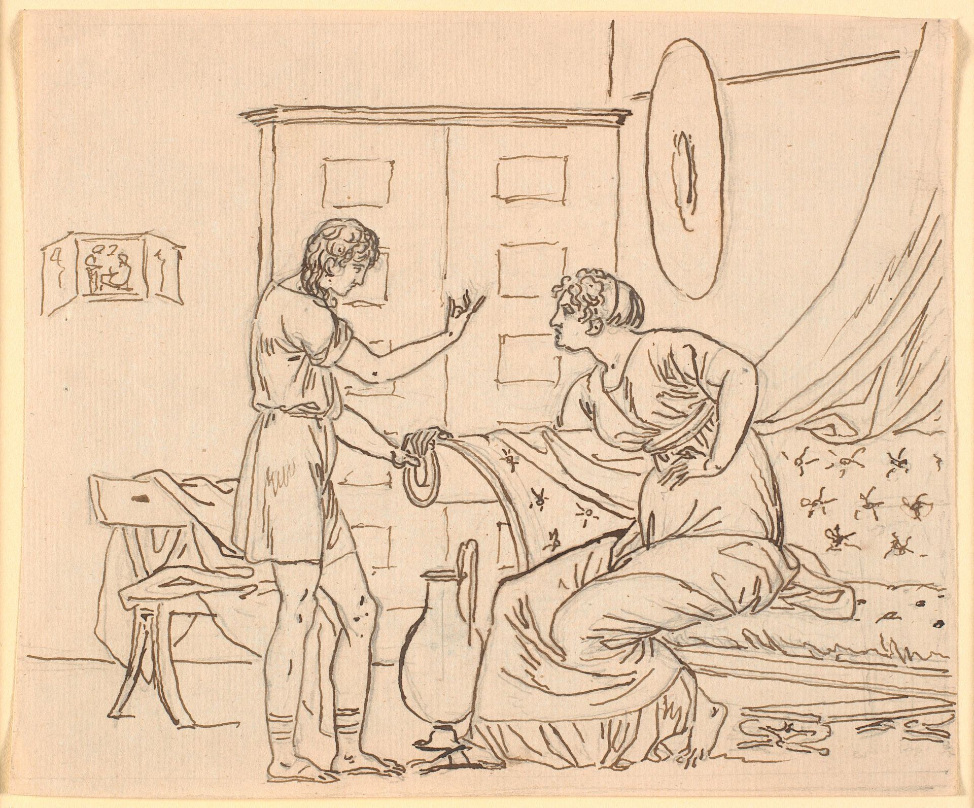 Studie til Papirius og hans moder by Nicolai Abildgaard