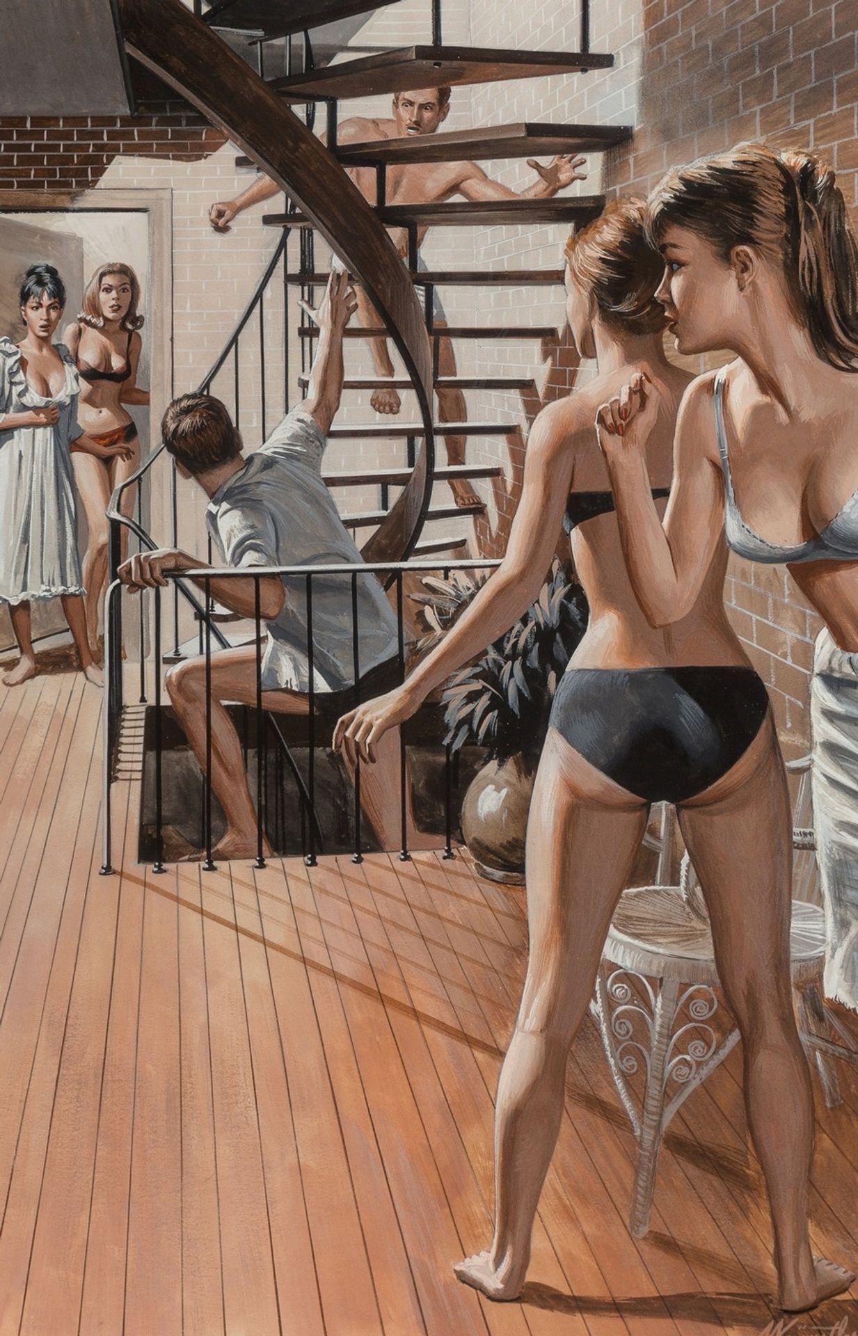 The Three Couple Affair by Mort Künstler