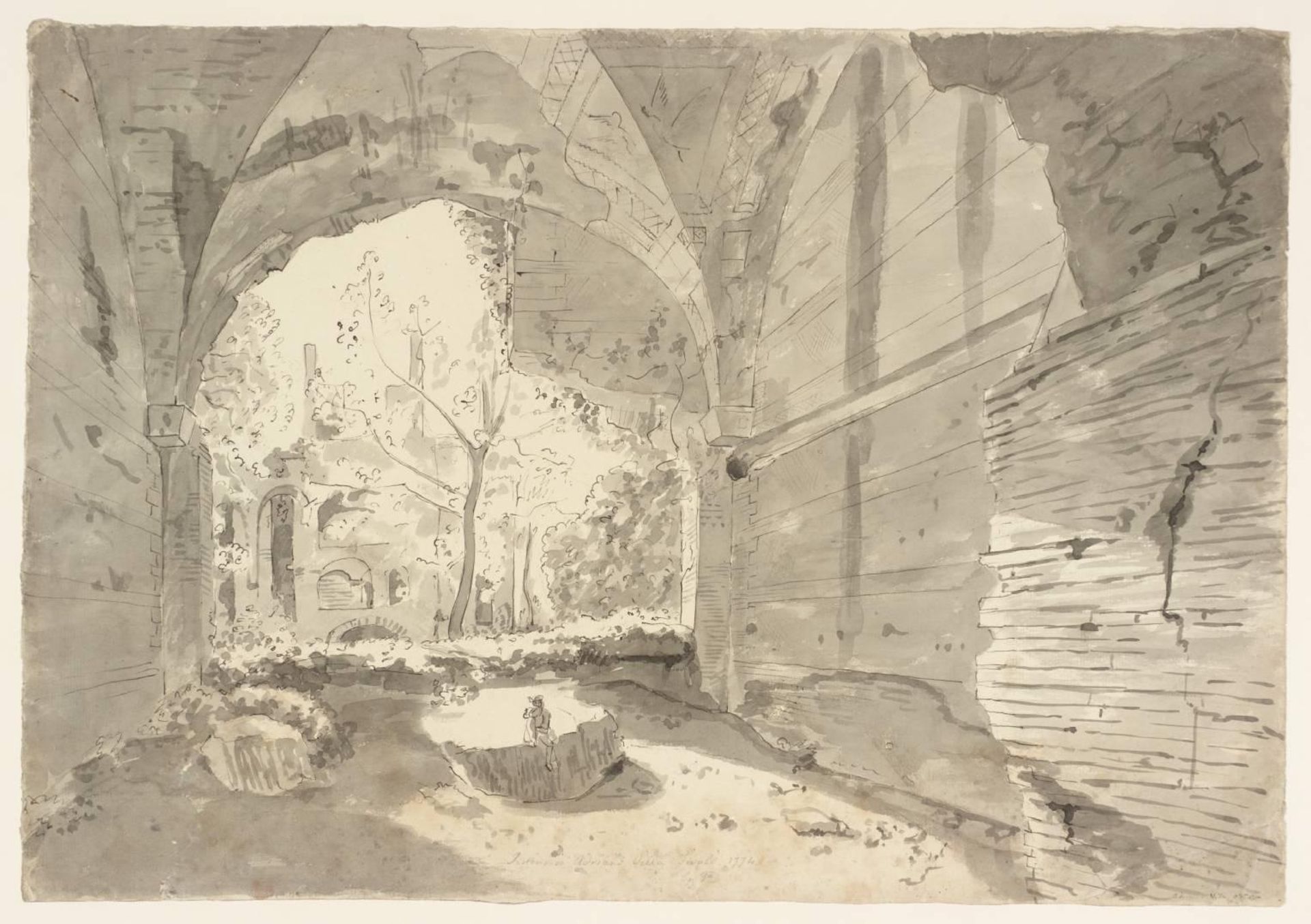 In Hadrian’s Villa, Tivoli by John Downman