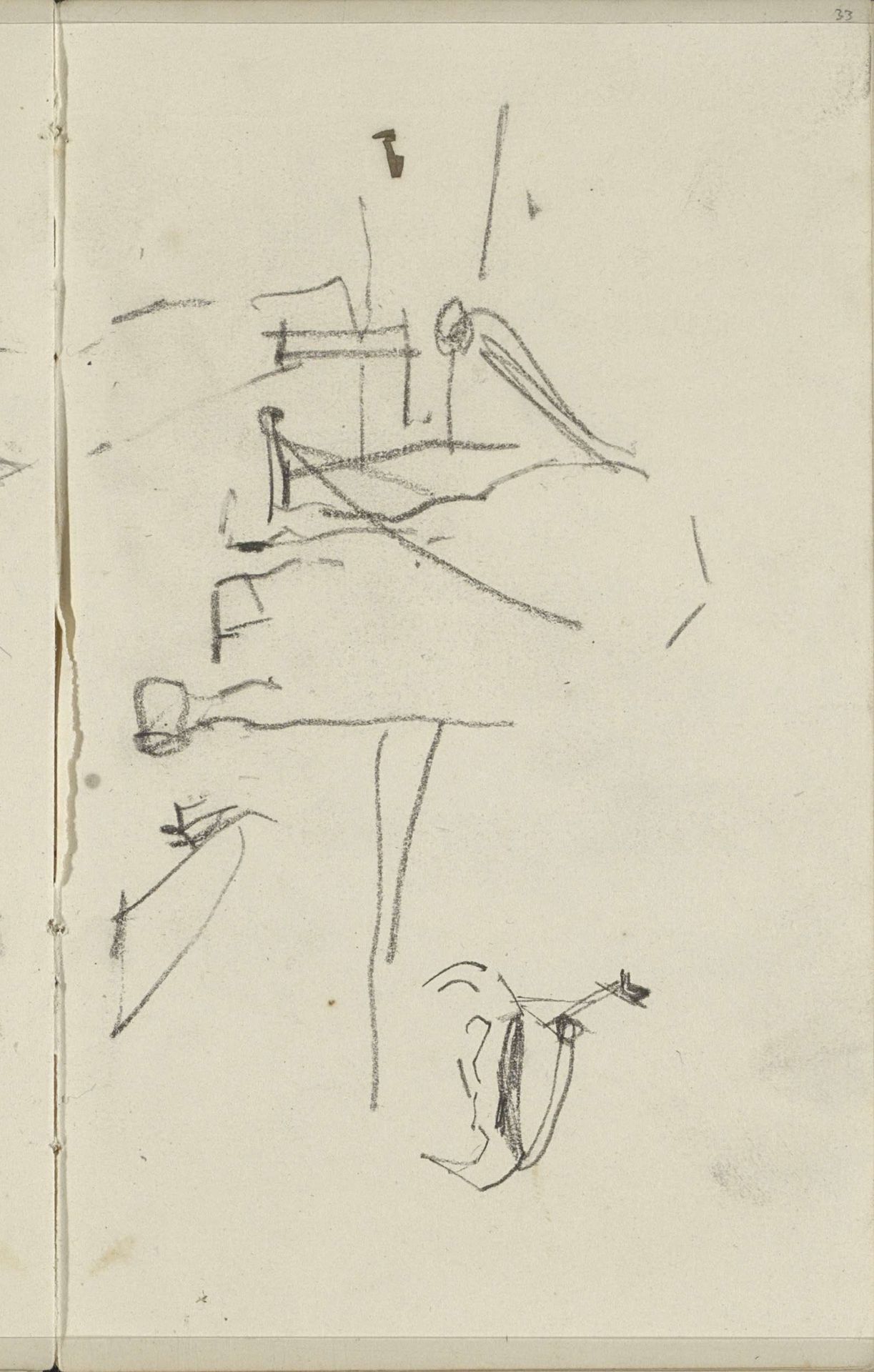Achterzijde van een paard of rund by George Hendrik Breitner