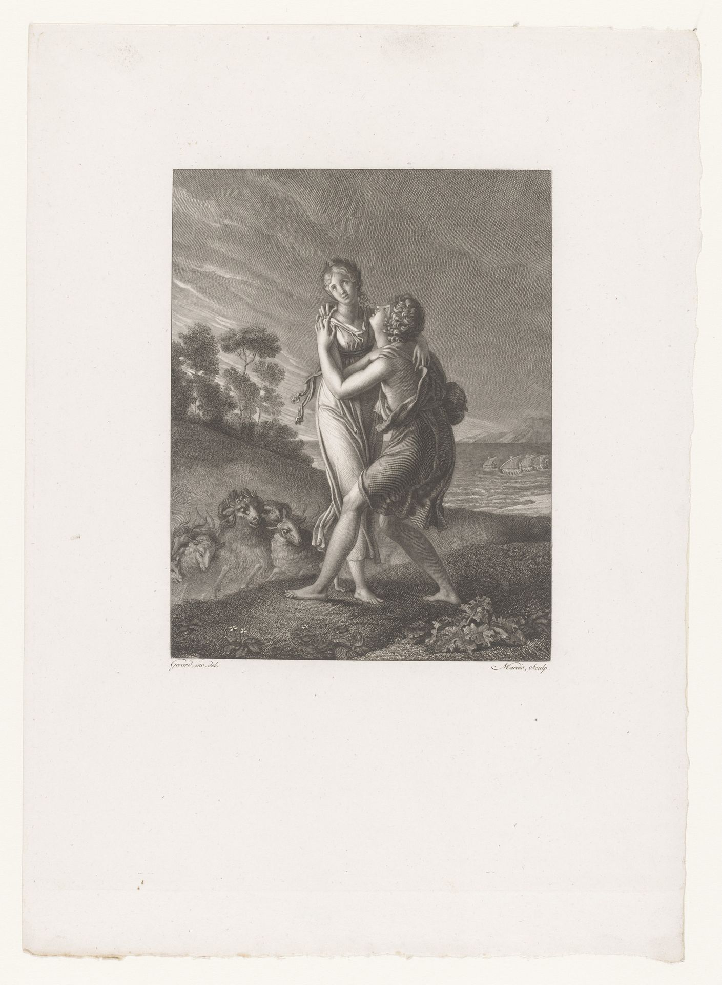 Daphnis en Chloë herenigd by Henri Marais