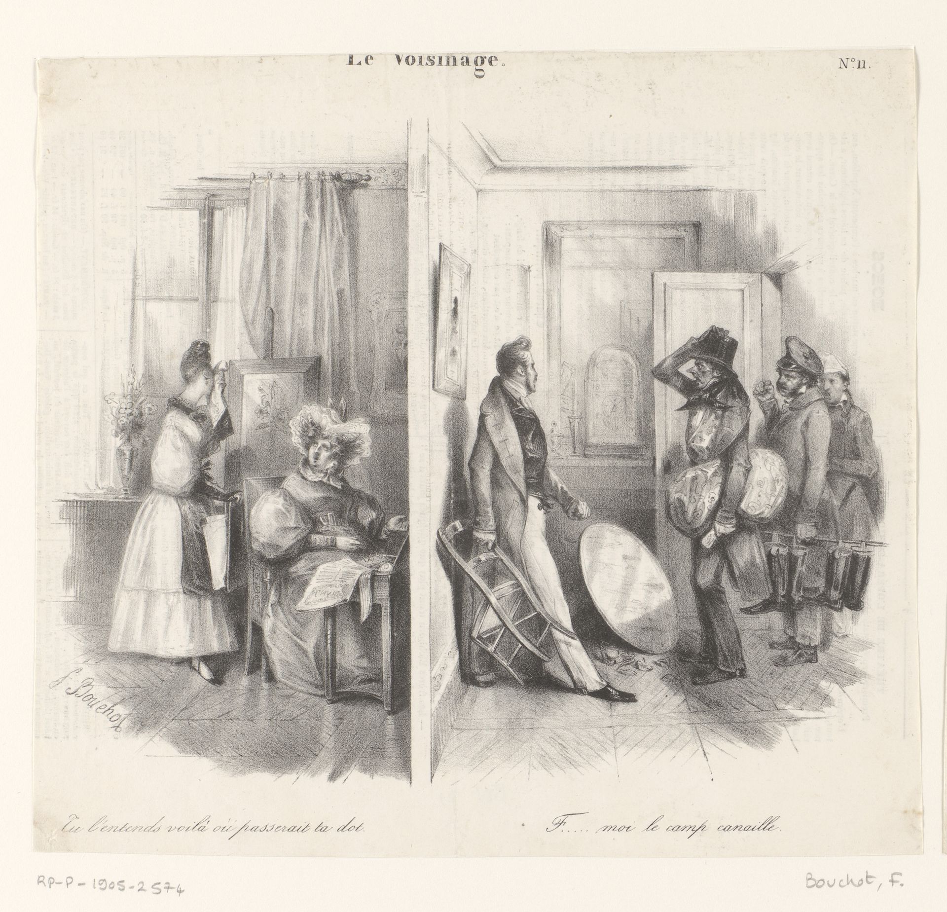 Moeder heeft een vrijer van haar dochter de deur gewezen by Frédéric Bouchot