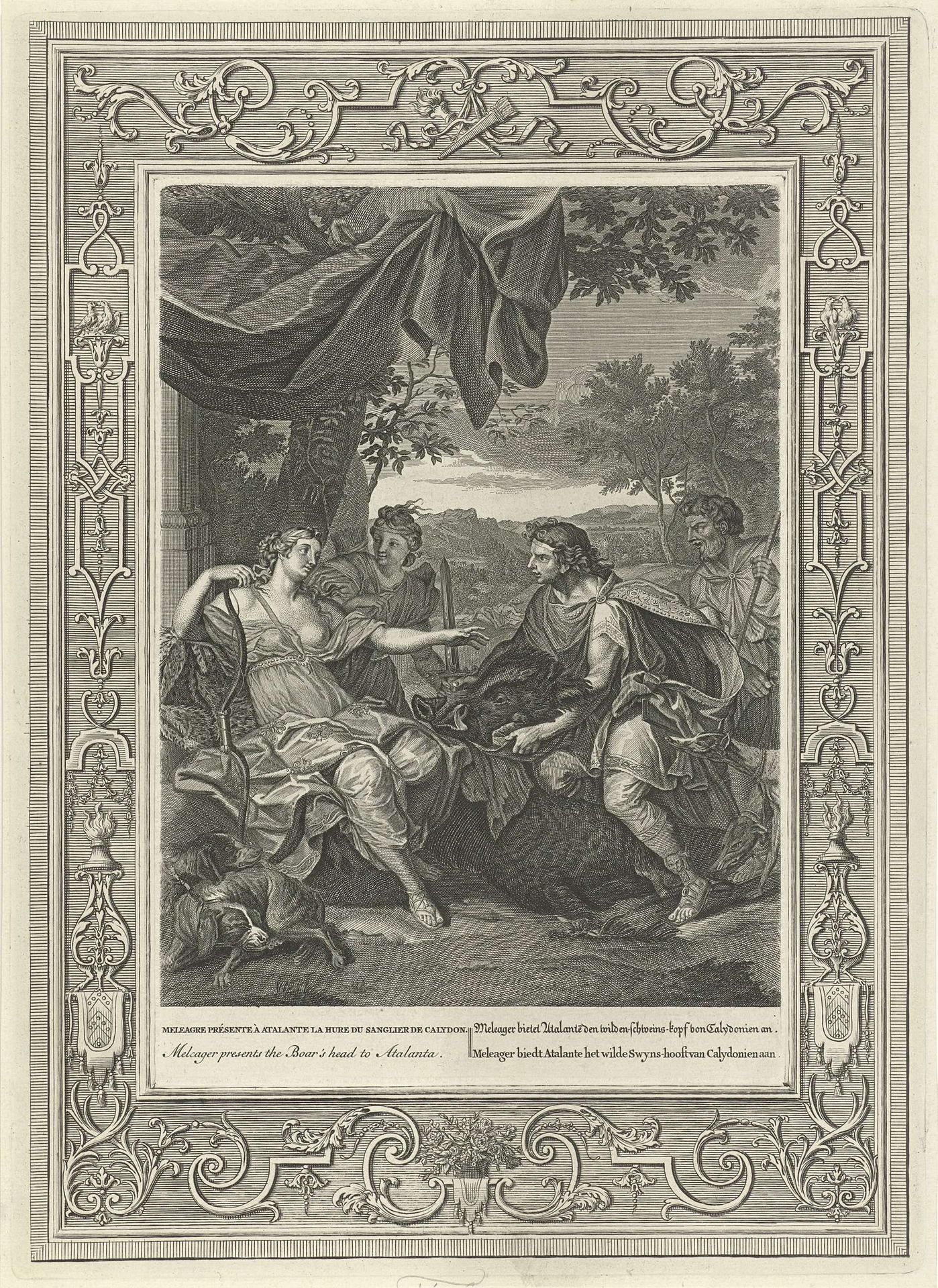Meleager en Atalanta by Bernard Picart