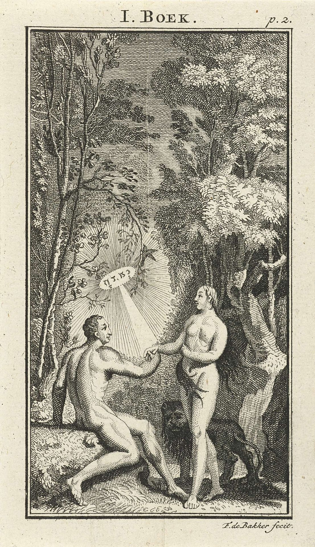 Het huwelijk van Adam en Eva by Frans de Bakker