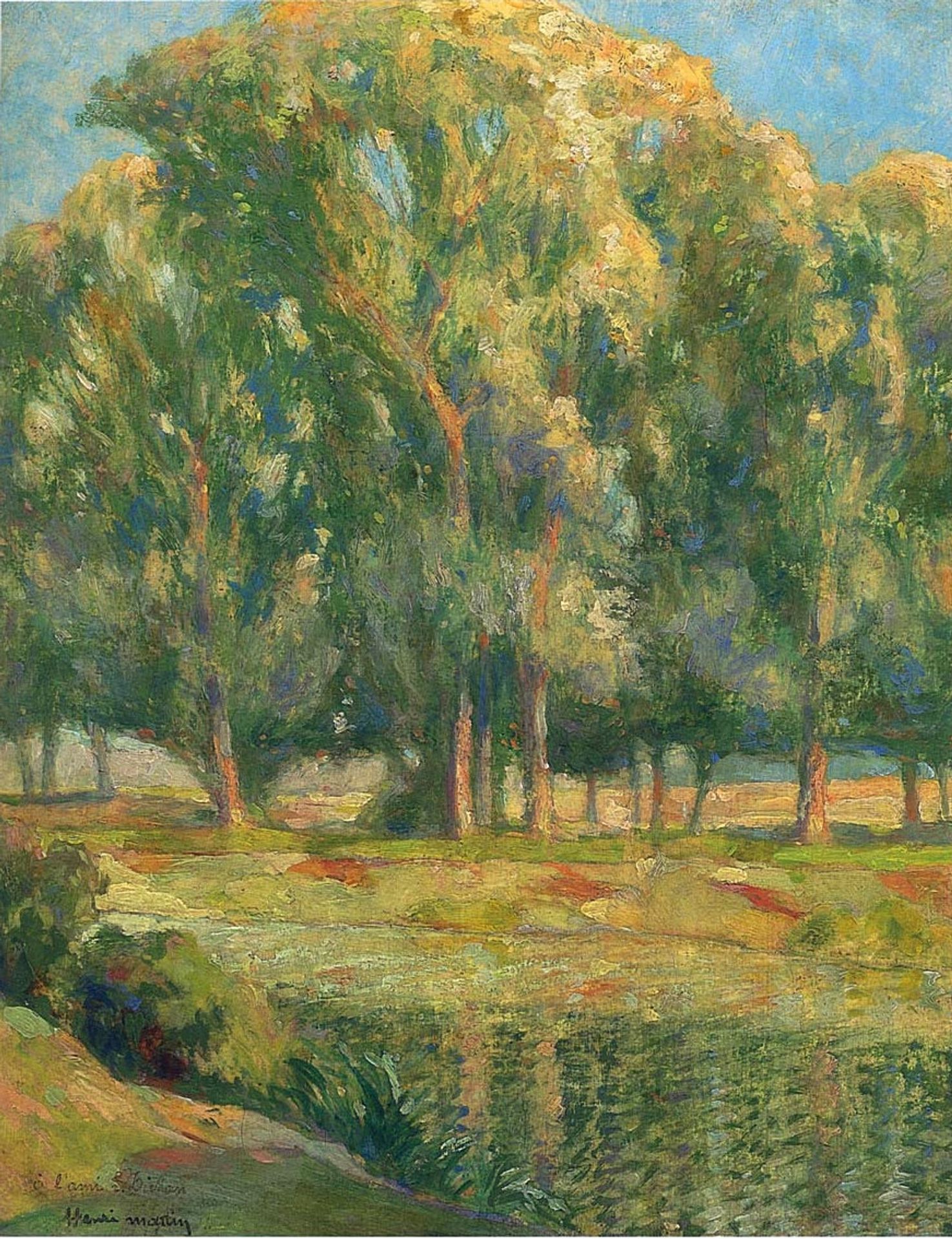 Trees by the River by Henri Martin