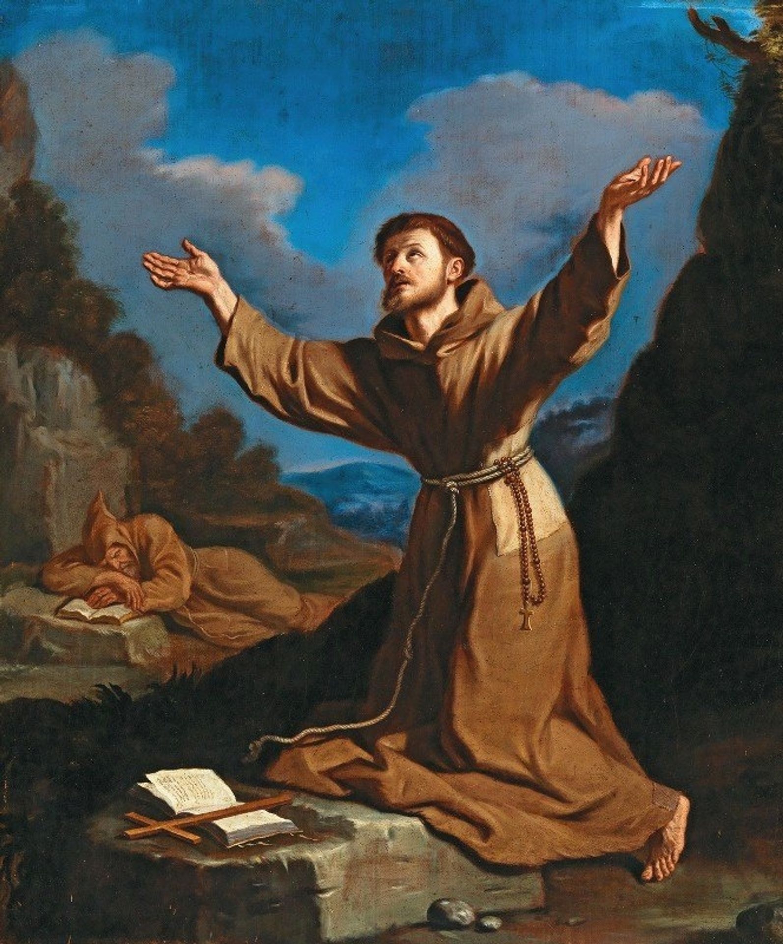 Saint Francis receiving the Stigmata by Guercino