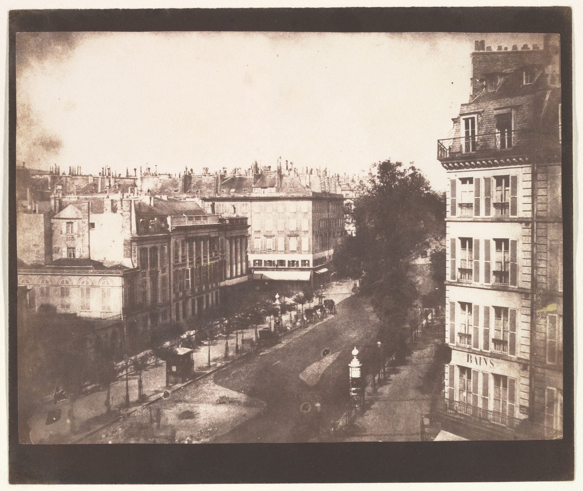 View of the Boulevards of Paris by William Henry Fox Talbot
