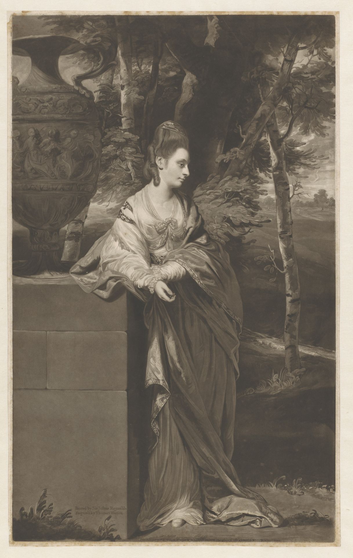 Portret van Theresa Parker by Thomas Watson