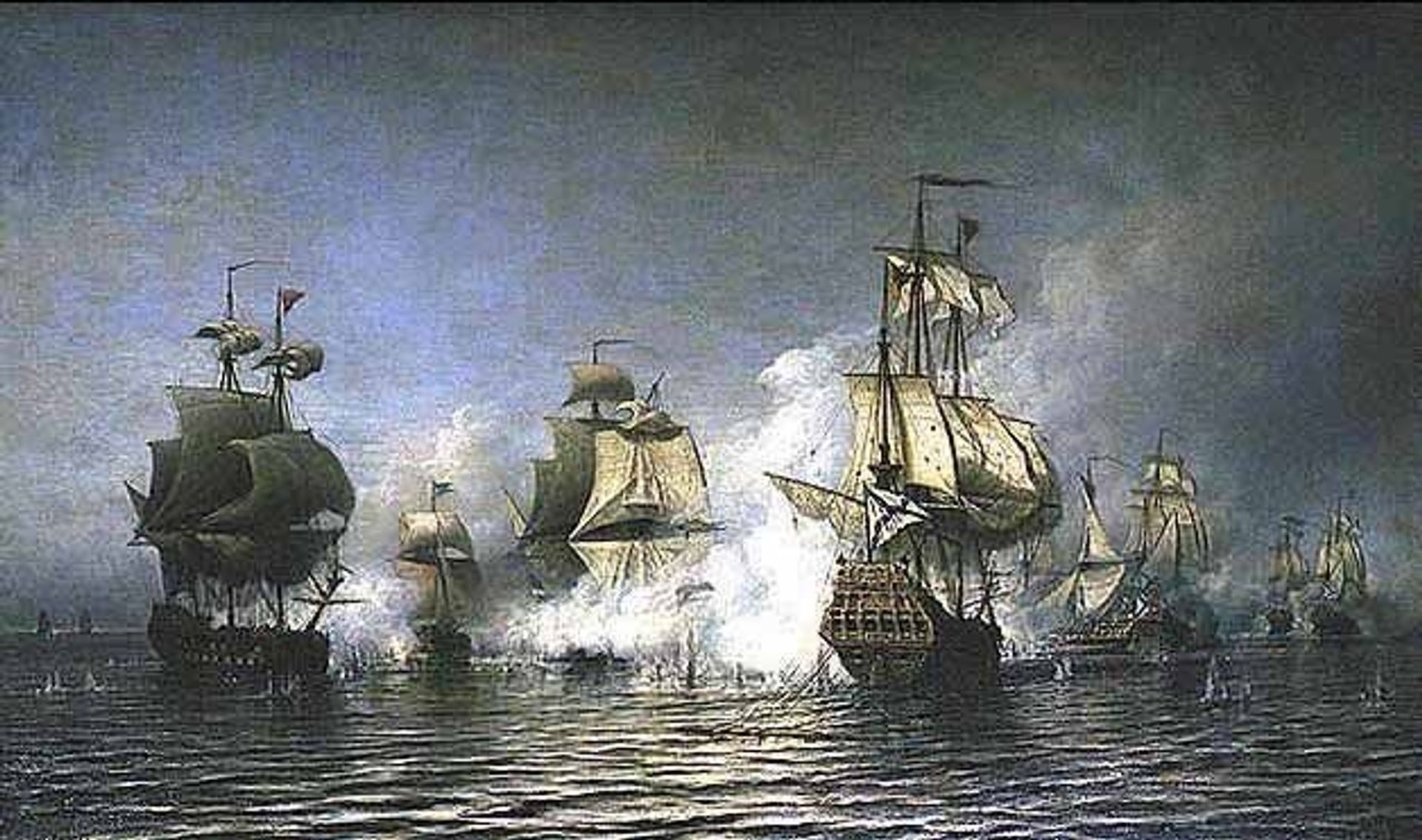 Battle of Osel Island by Alexey  Bogolyubov