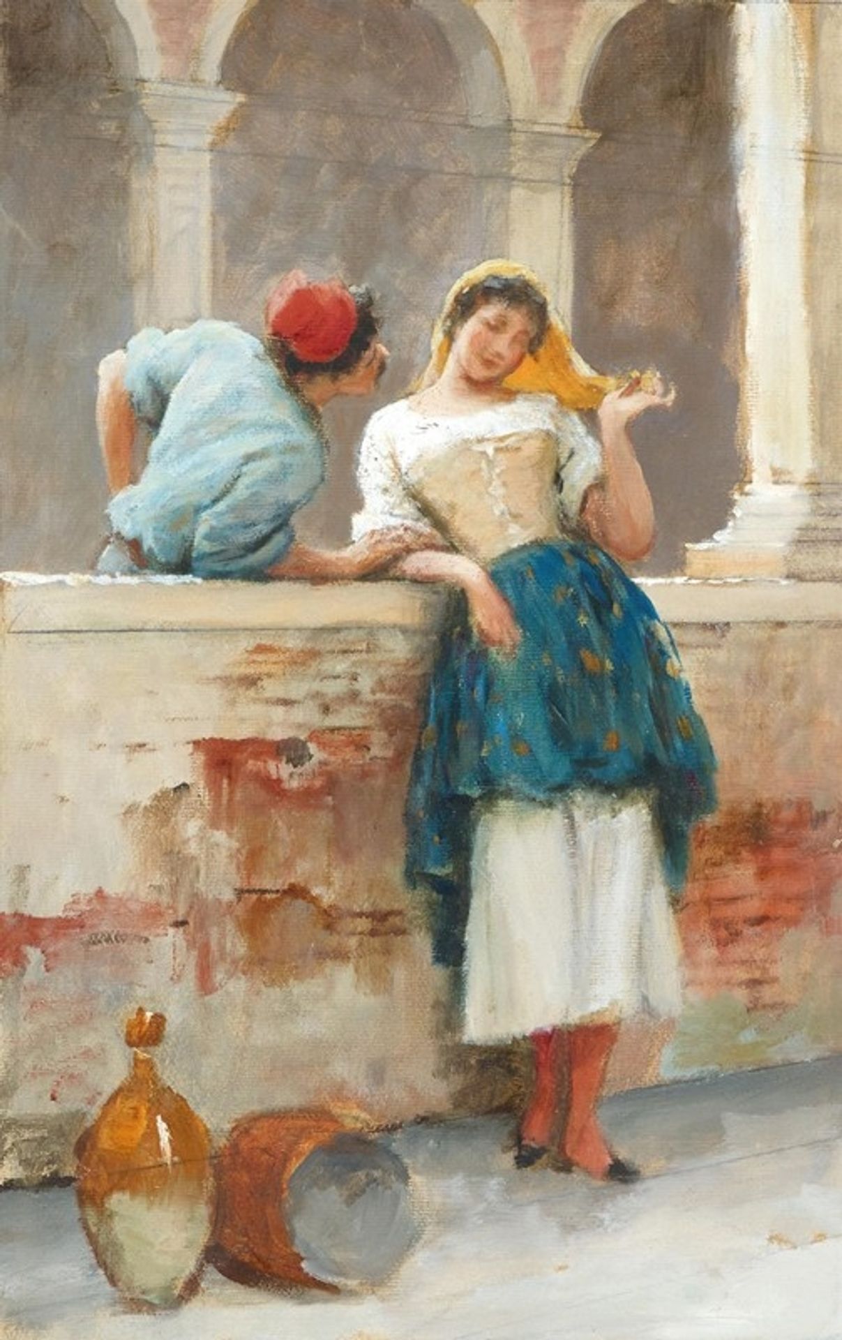 Flirtation by Eugen von Blaas
