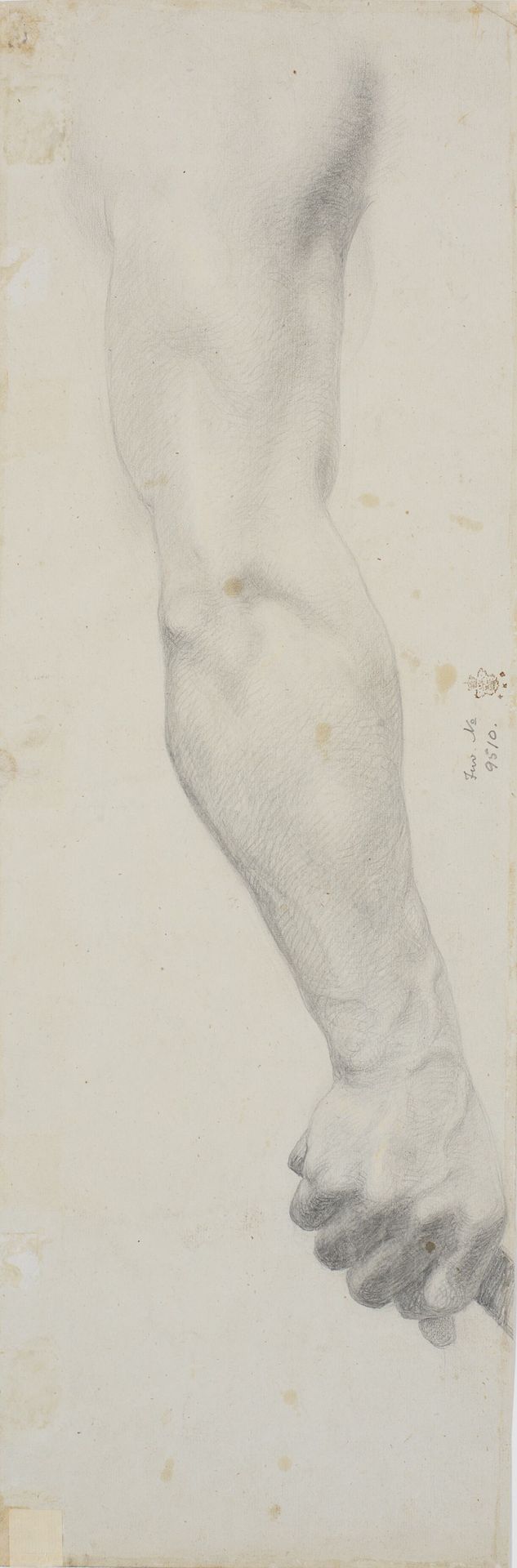 Studie af mandlig højre arm by Theodor Philipsen