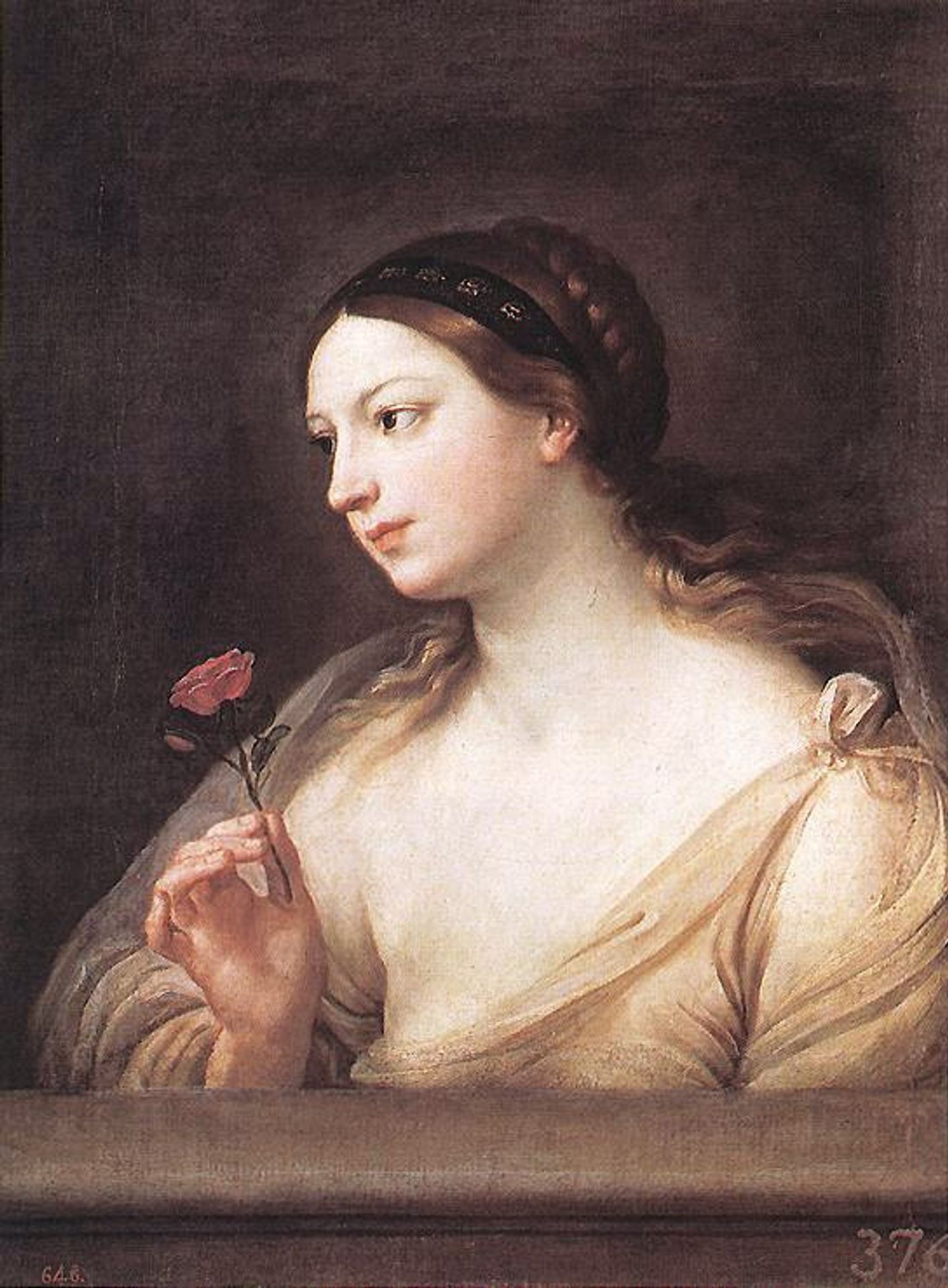 Girl with a Rose by Guido Reni