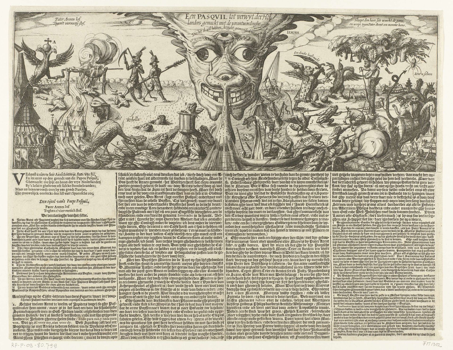 Antwoord op een paskwil van pater Arent tegen de Hollanders, 1615 by Anonymous