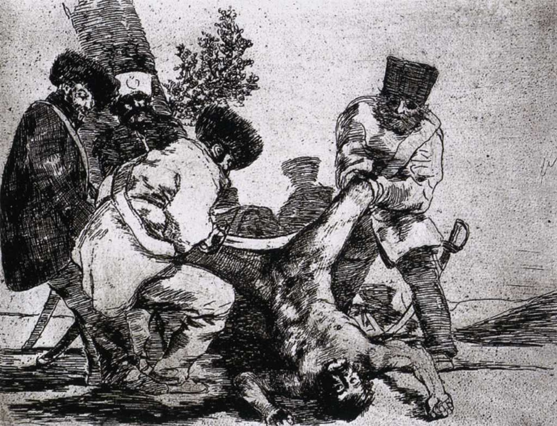 What more can one do? by Francisco de Goya