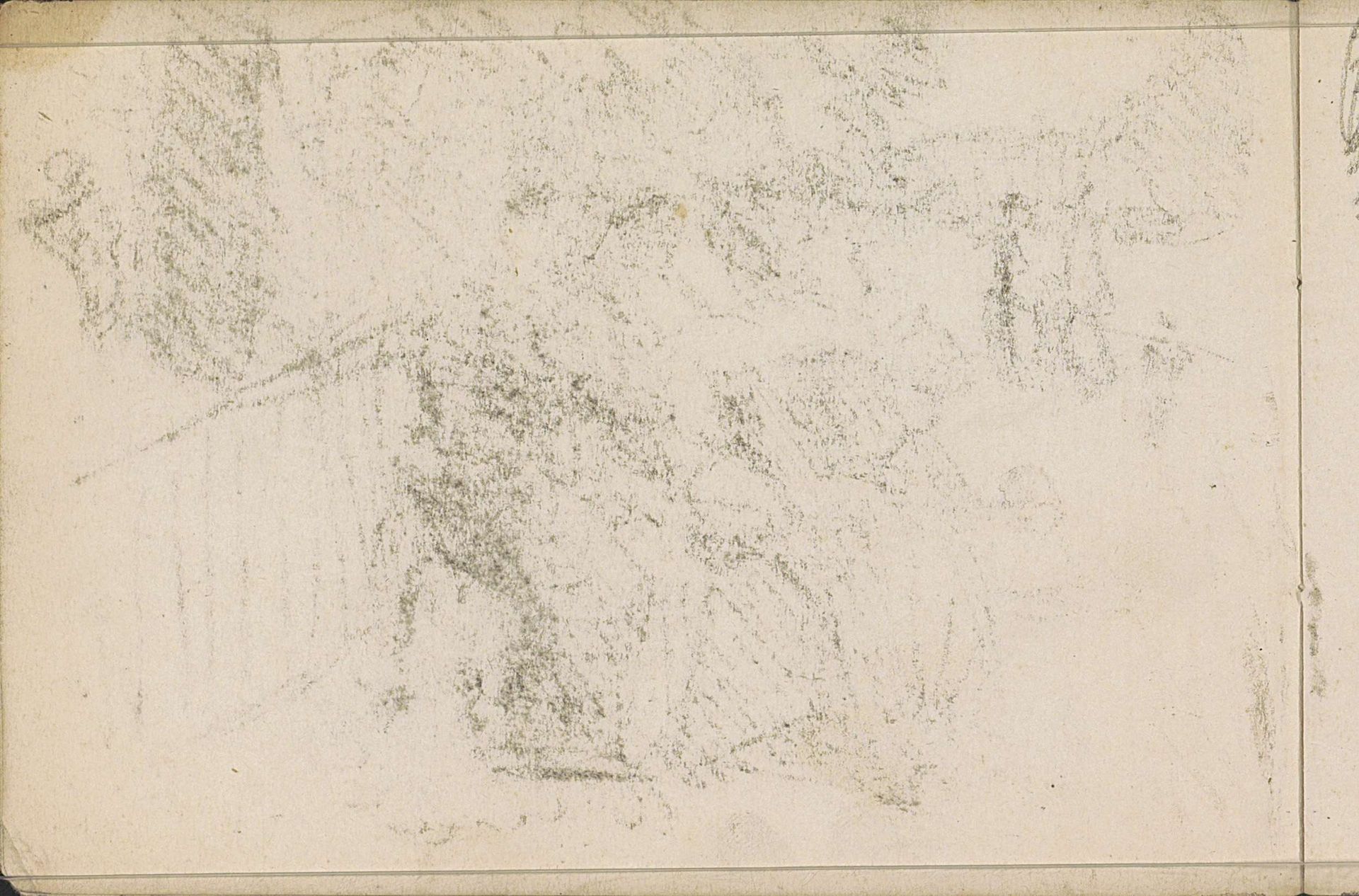 Abklatsch van de krijttekening op pagina 7 by Isaac Israels