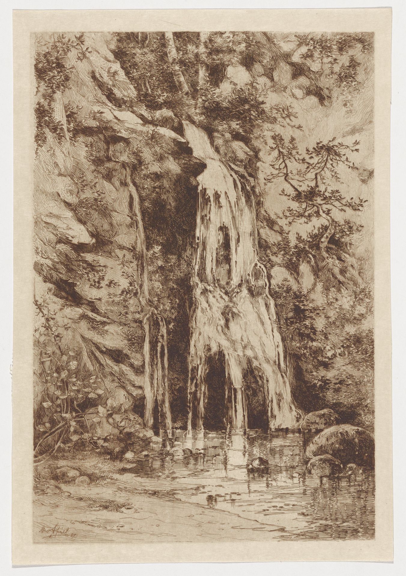Falls in Alum Rock Park by George Spiel