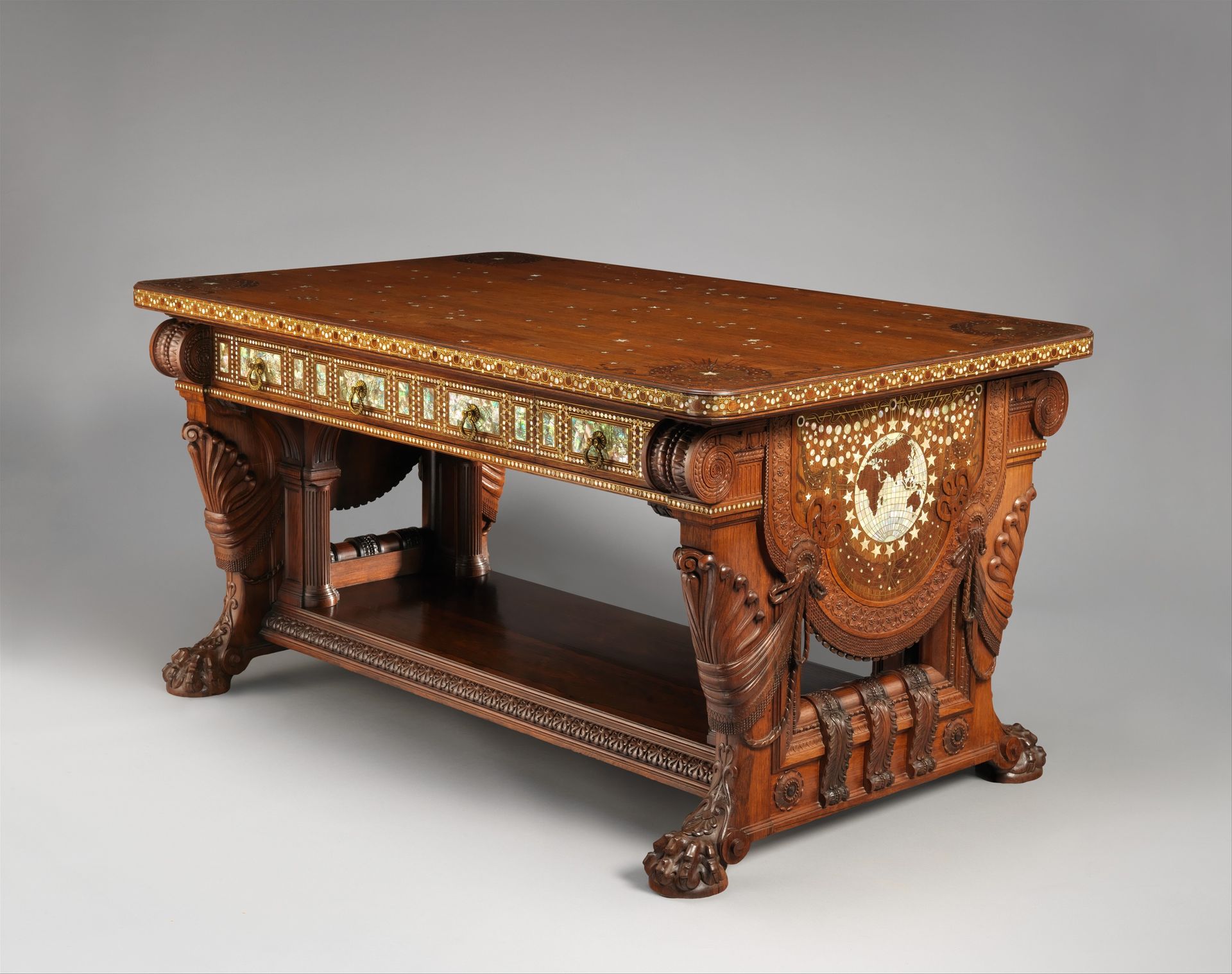 Library Table by Herter Brothers