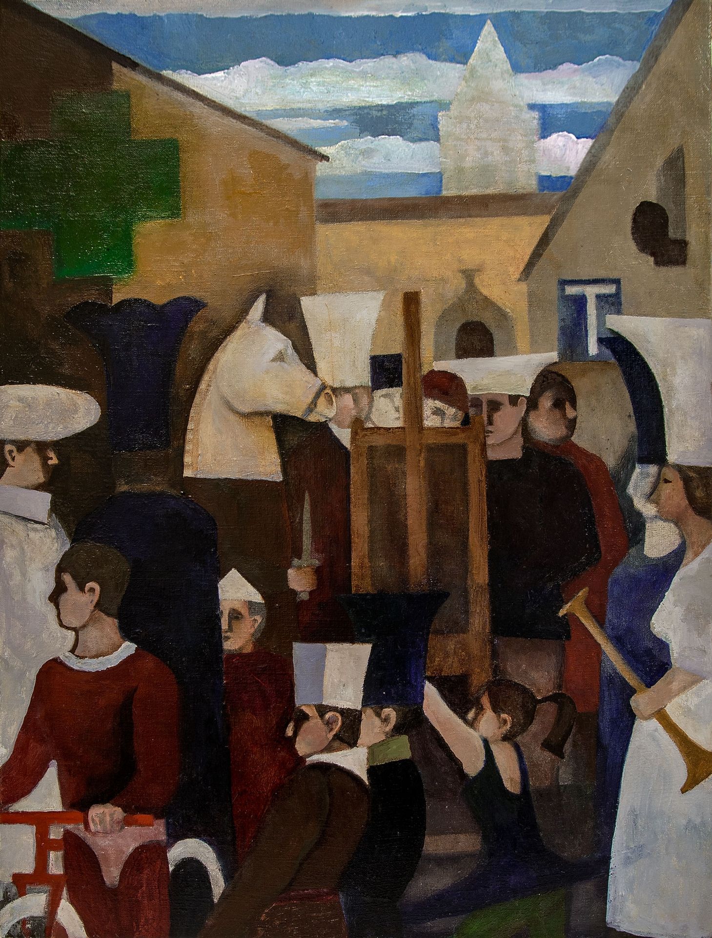 The corso and the Painter by William Balthazar Rose
