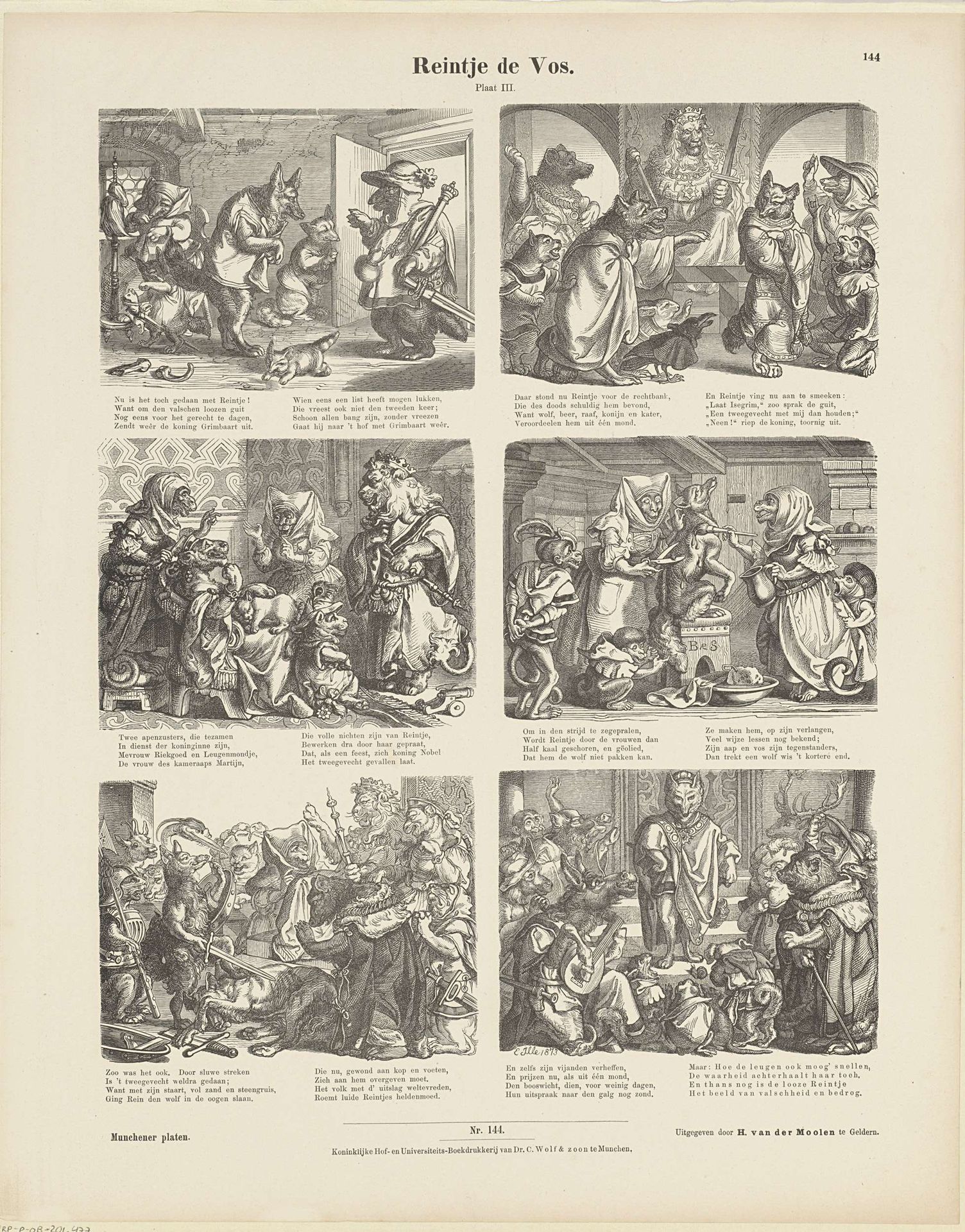 Reintje de Vos. / Plaat III by E. Ille