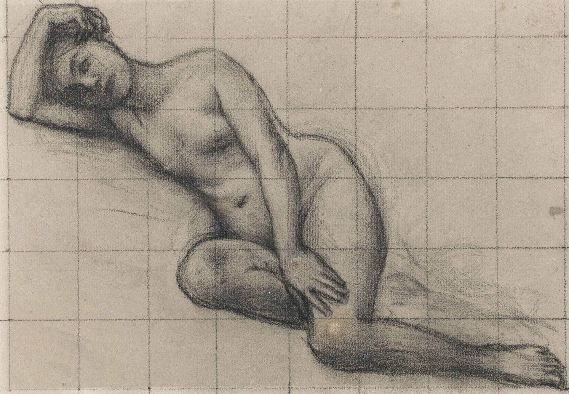 Femme nue allongée by Pierre Puvis de Chavannes