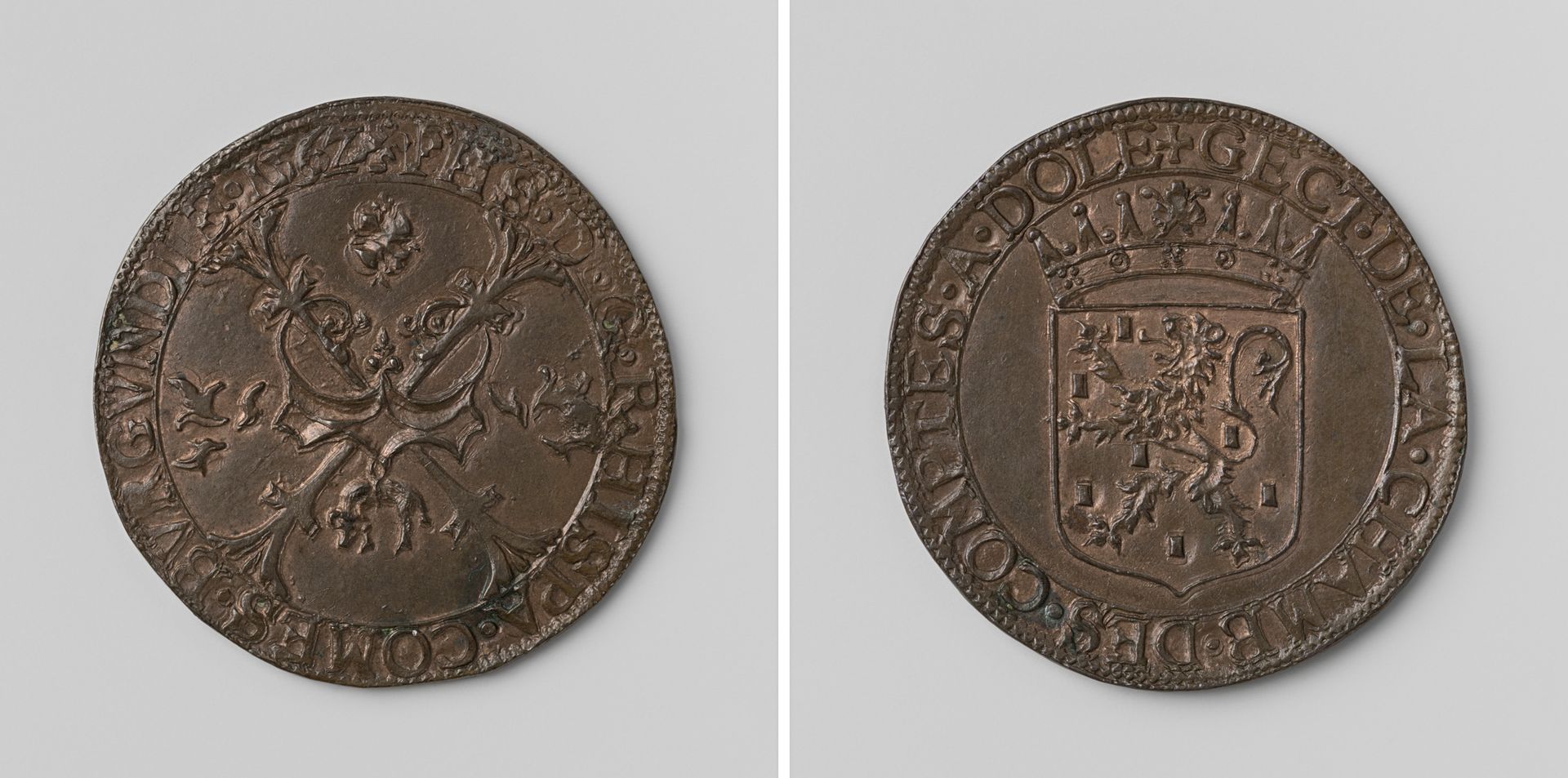 Filips II, koning van Spanje, rekenpenning van de rekenkamer van Bourgondië te Dole by Anonymous