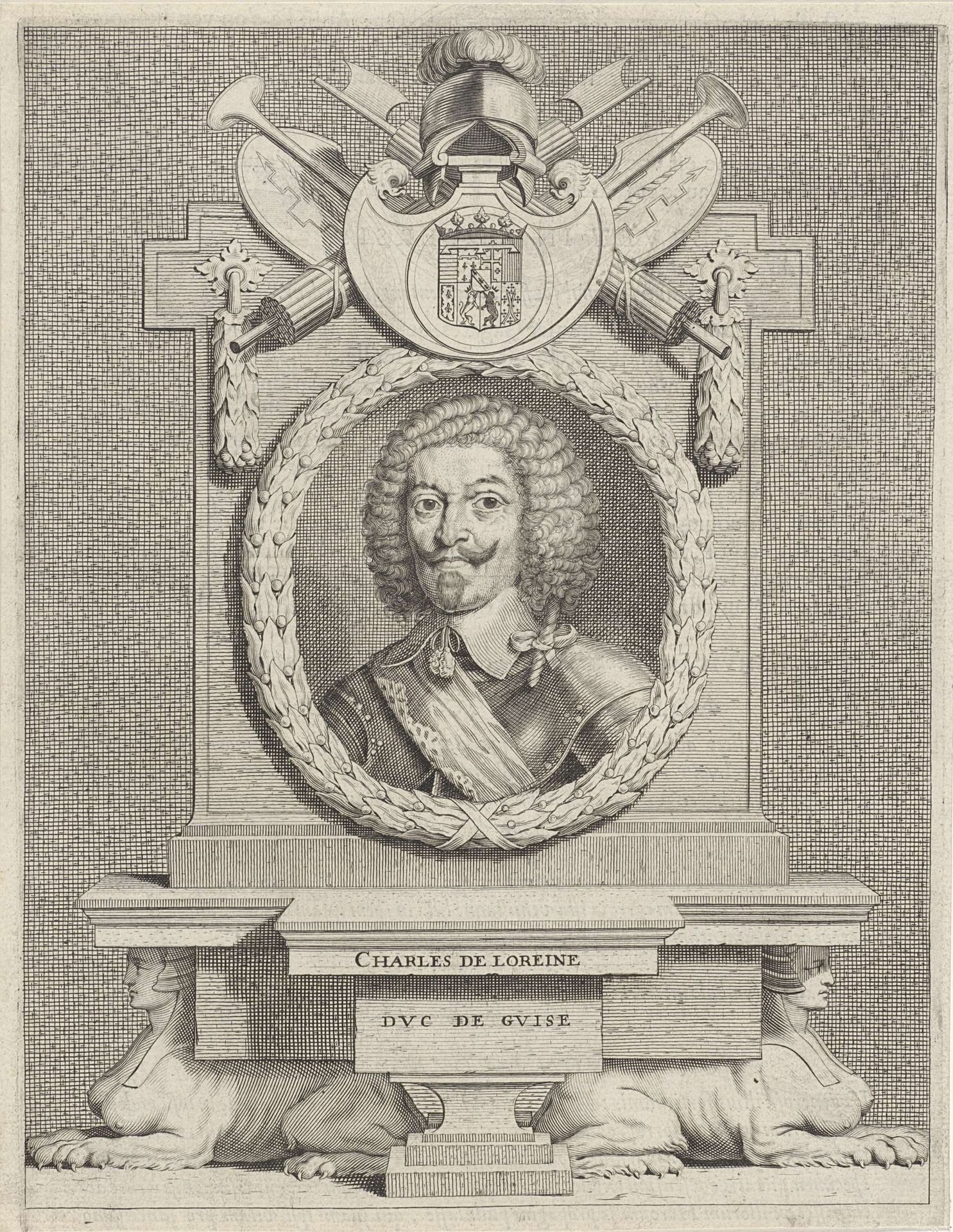 Portret van Charles de de Guise by Johannes (II) Valdor