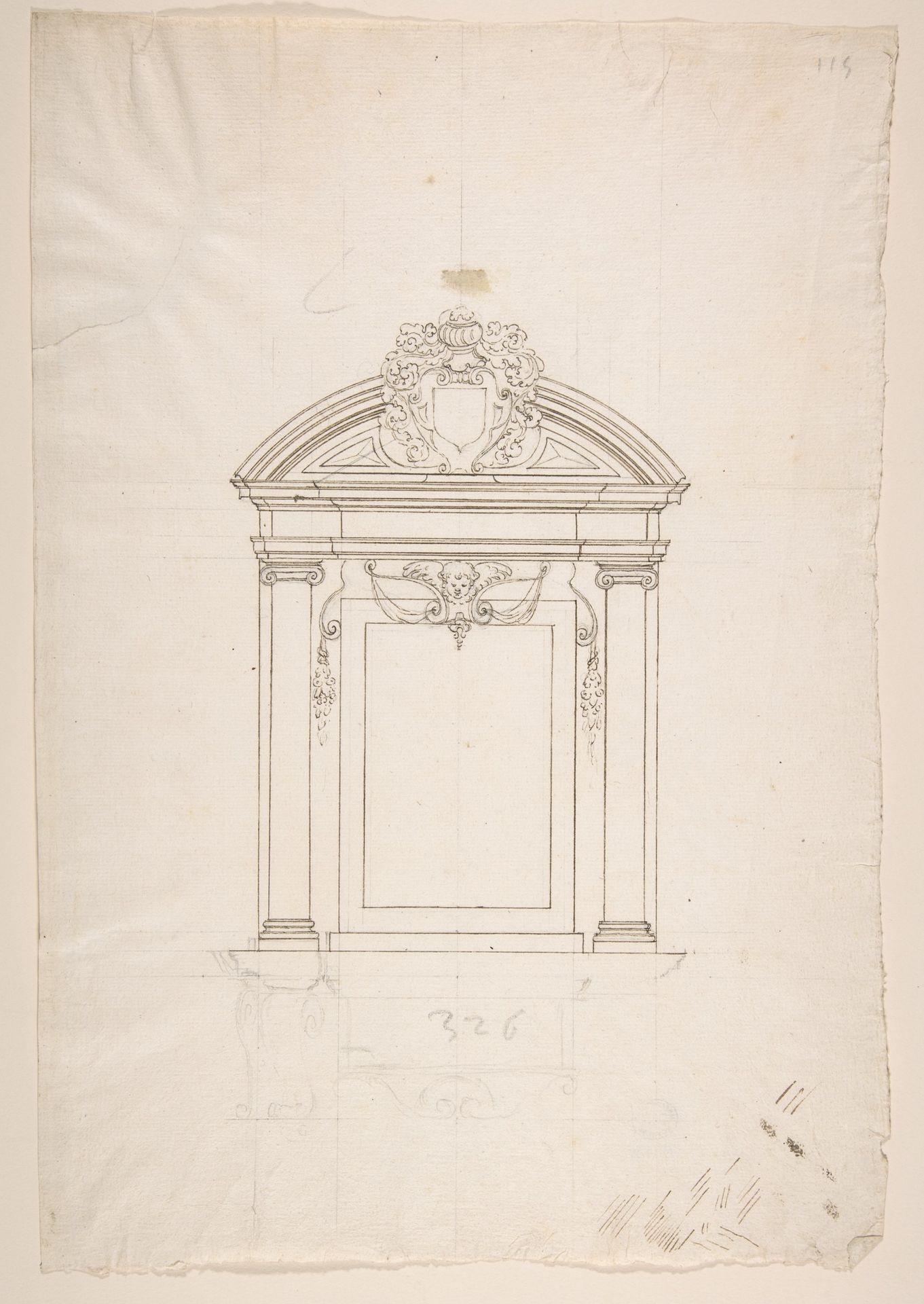 Design for a Wall Tomb by Anonymous