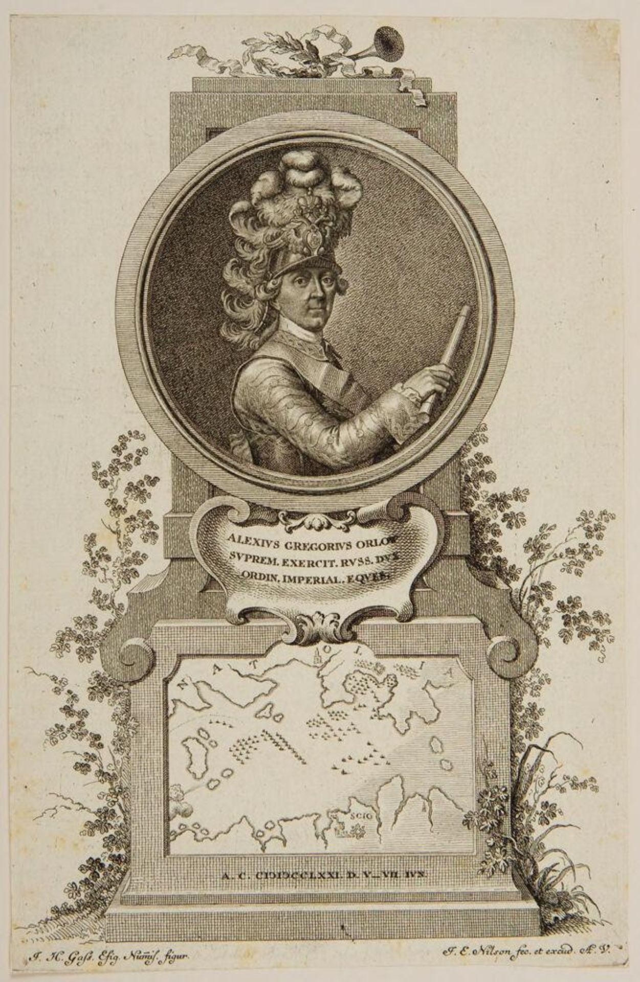Count Alexis Orloff by Johann Esaias Nilson