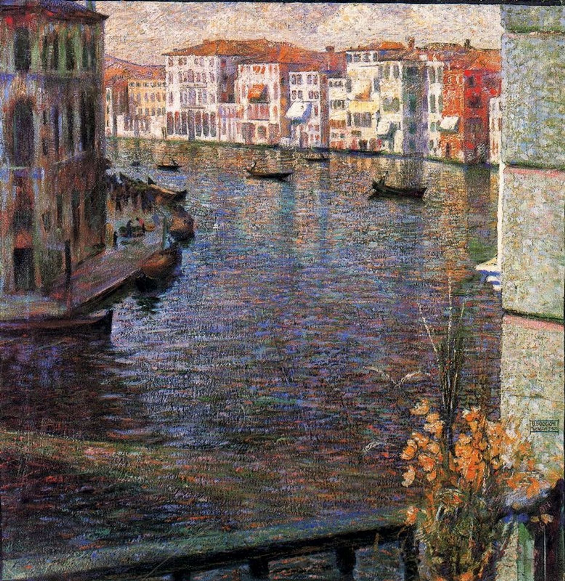 The Grand Canal in Venice by Umberto Boccioni