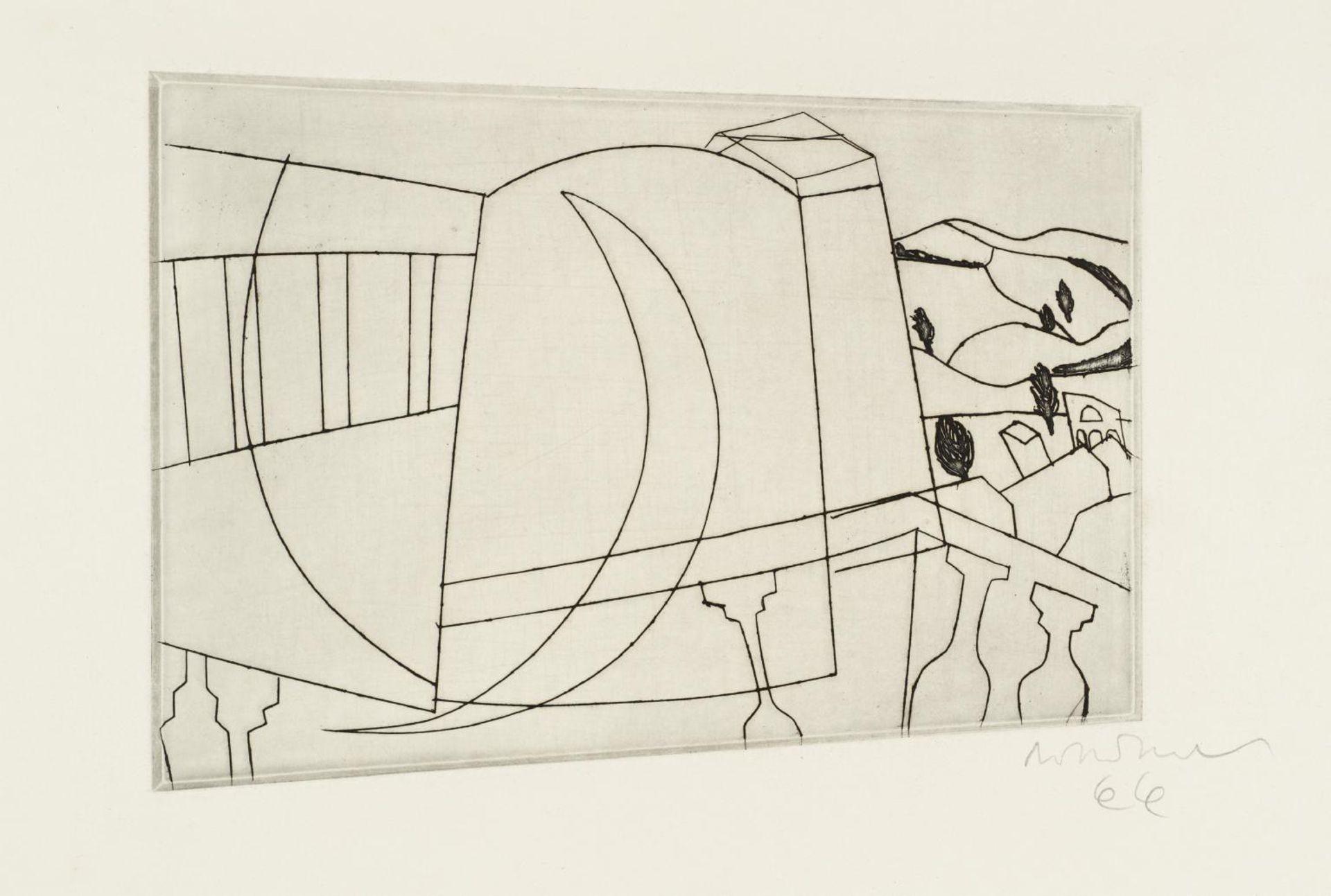 San Gimignano by  Ben  OM Nicholson