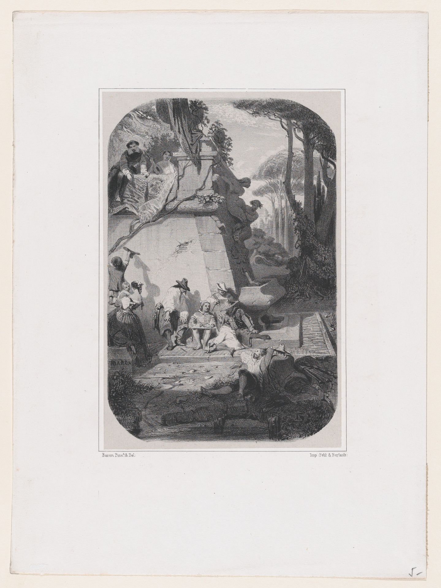 A Siesta in Italy by Henri-Charles-Antoine Baron