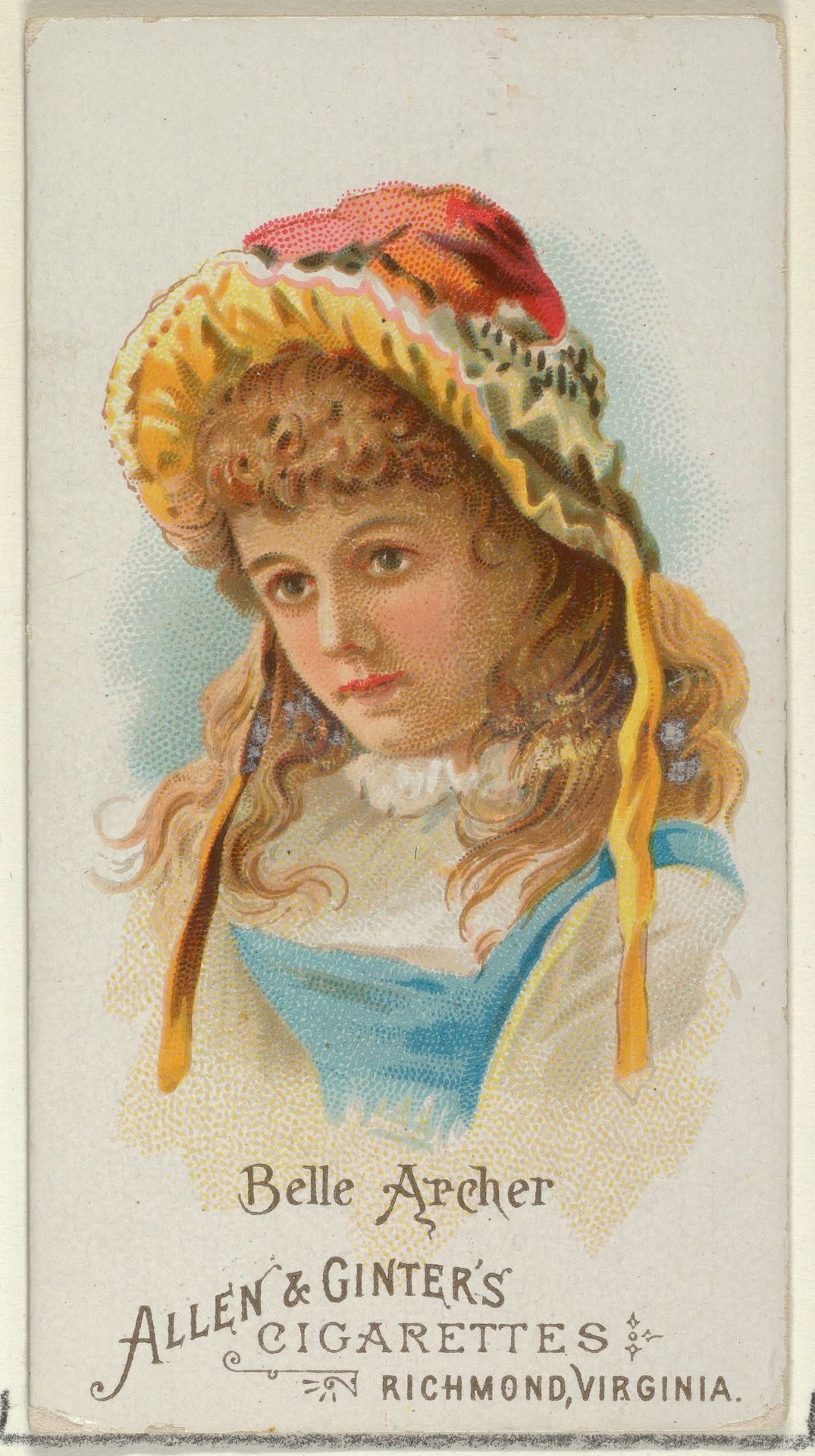 Belle Archer, from World's Beauties, Series 1 (N26) for Allen & Ginter Cigarettes by Allen & Ginter