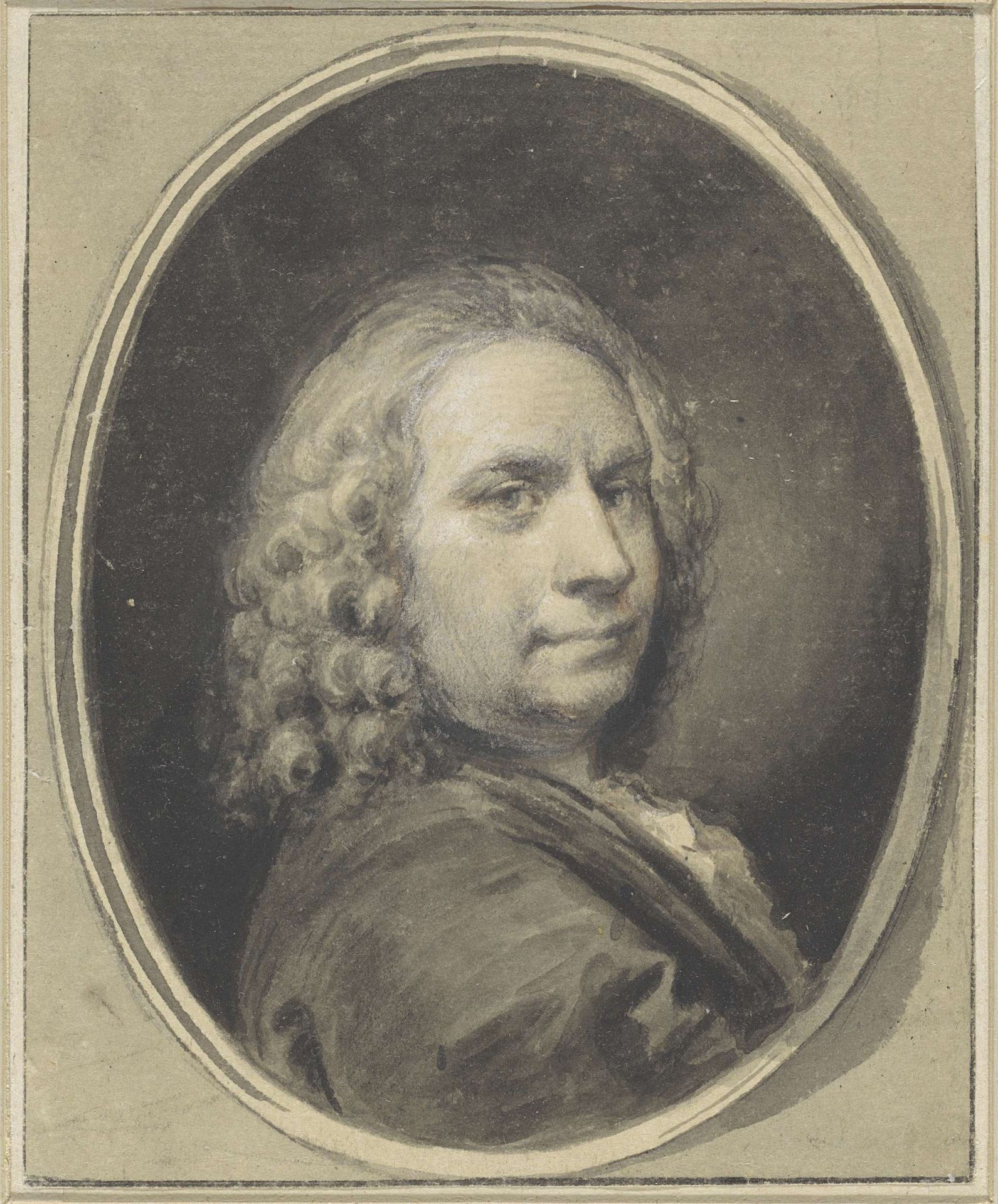 Zelfportret van Jacob de Wit by Jacob de Wit