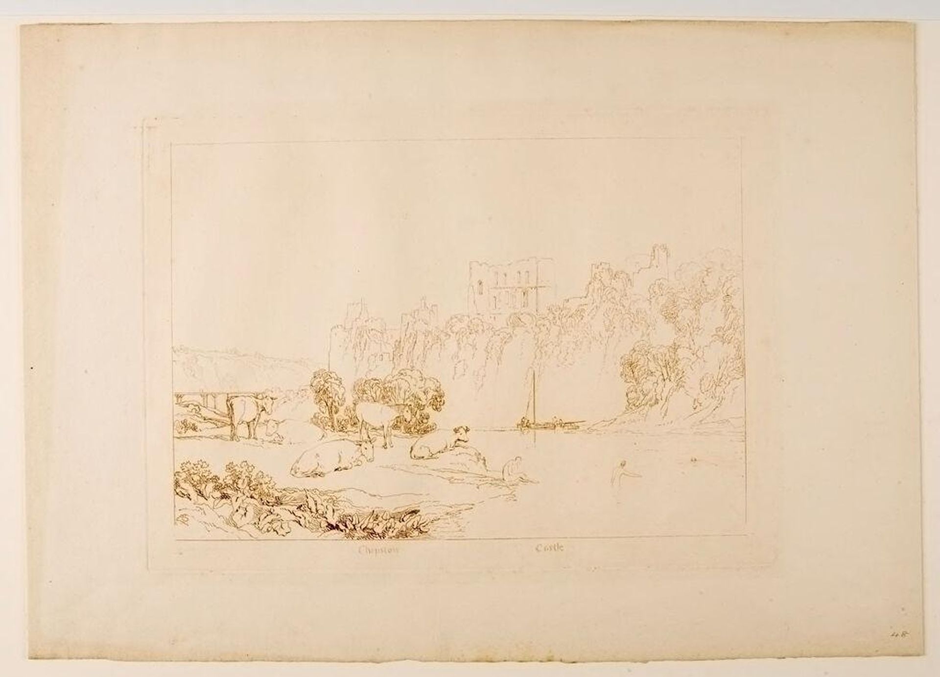 River Wye (Chepstow Castle) by Joseph Mallord William Turner